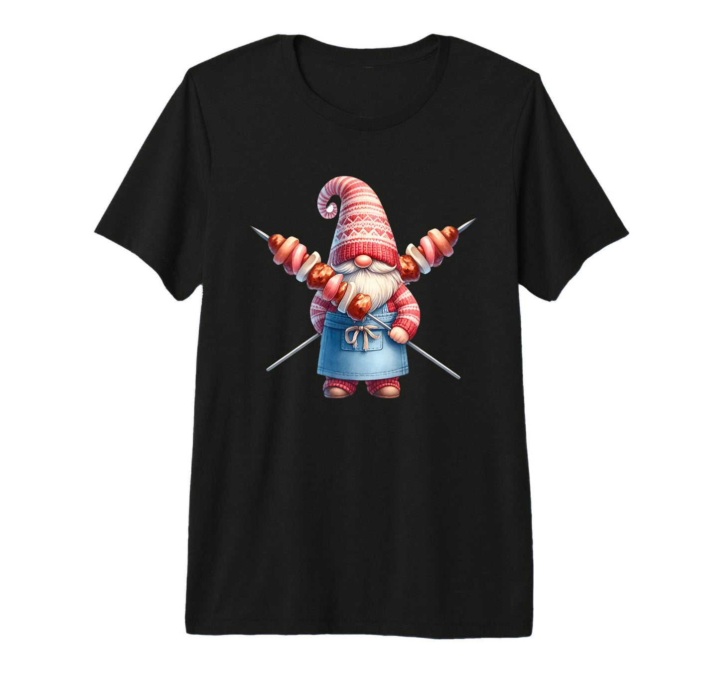 Mens Funny Grill Gnome Bbq Apron Who T-Shirt - Aesthetic Graphic Men Women - T-Shirt, Sweatshirt, Hoodie
