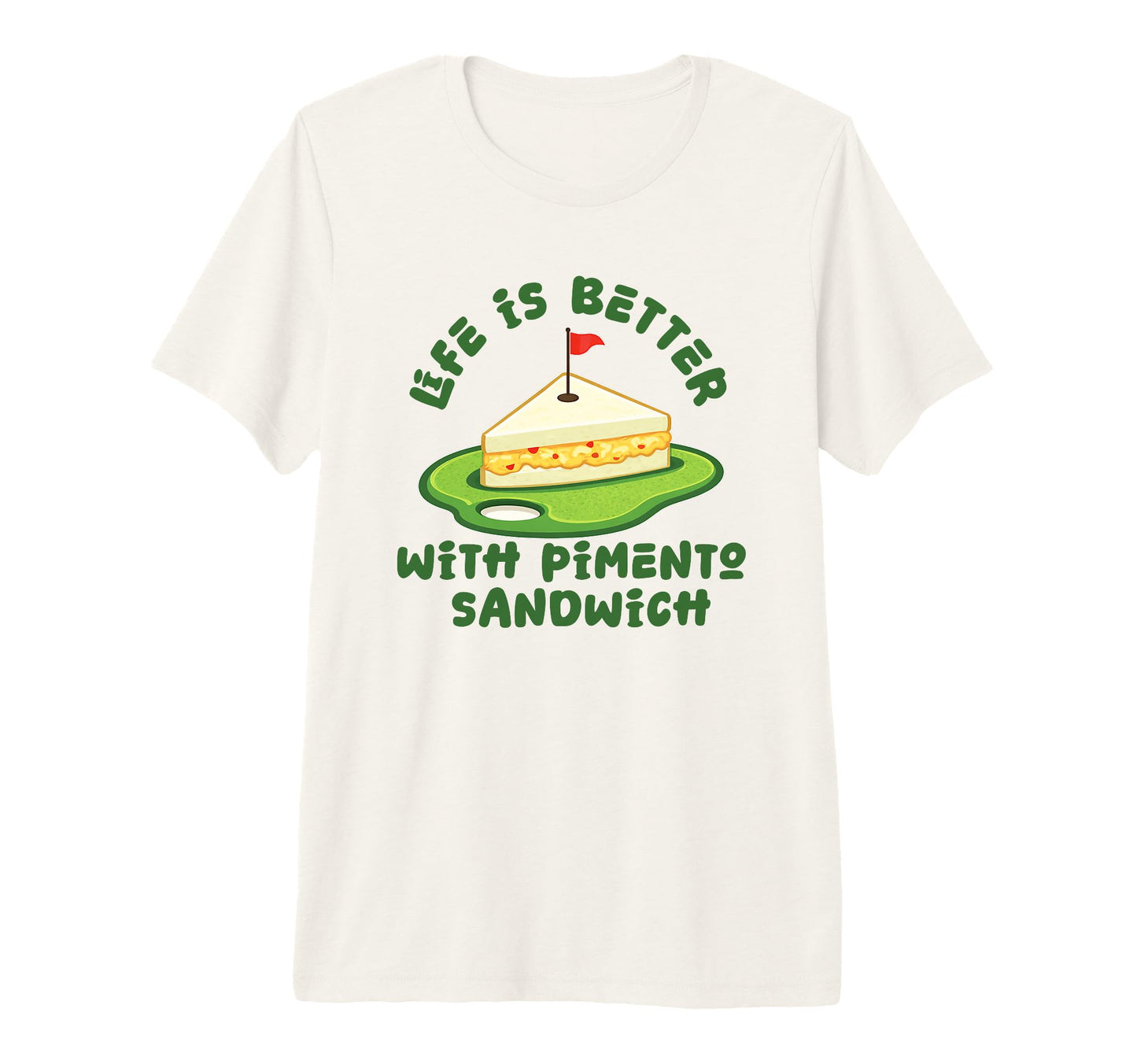 Pimento Cheese Sandwich Golf Dad Life T-Shirt - Novelty Apparel for Adults - T-Shirt, Sweatshirt, Hoodie