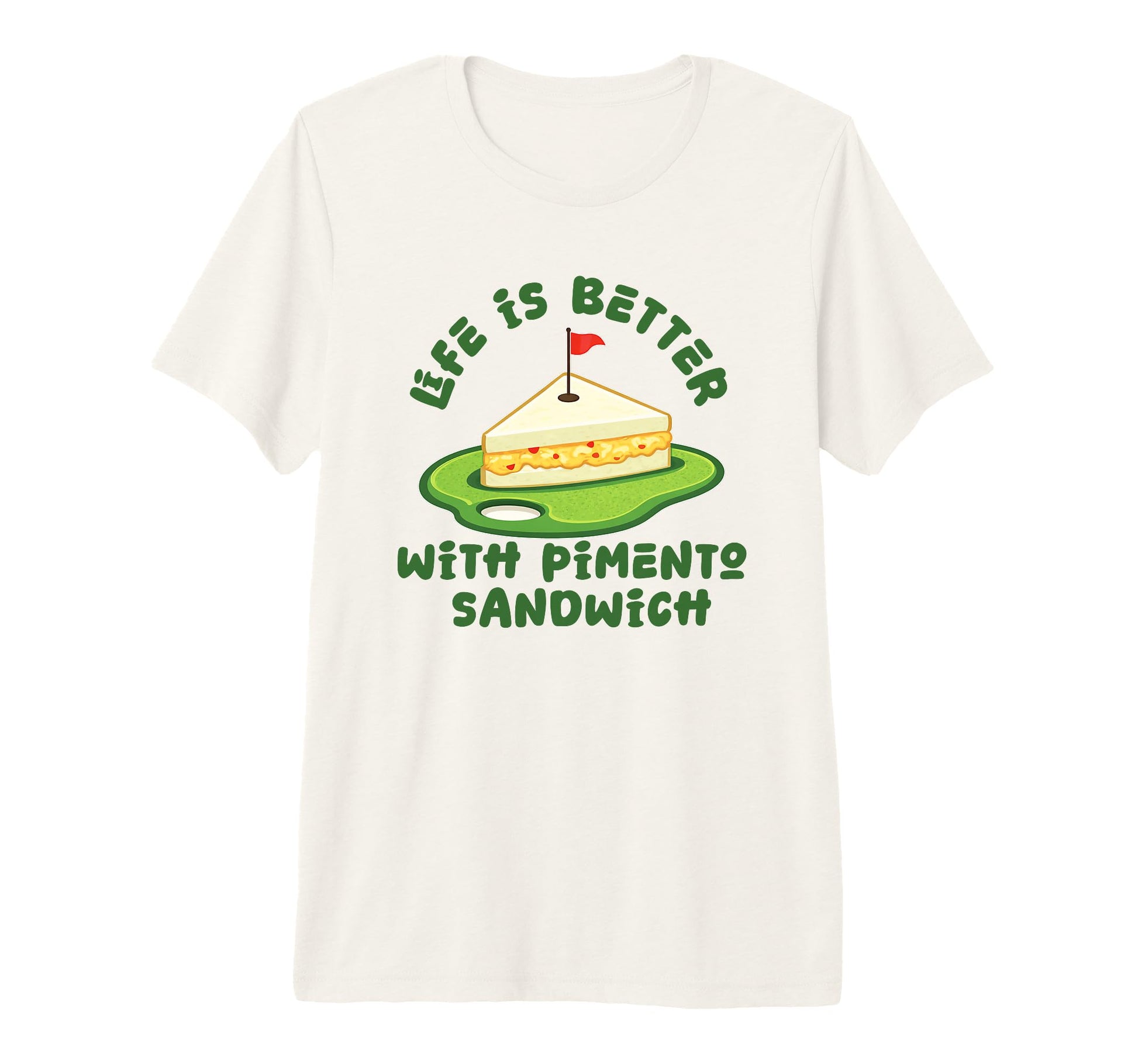Pimento Cheese Sandwich Golf Dad Life T-Shirt - Novelty Apparel for Adults - T-Shirt, Sweatshirt, Hoodie