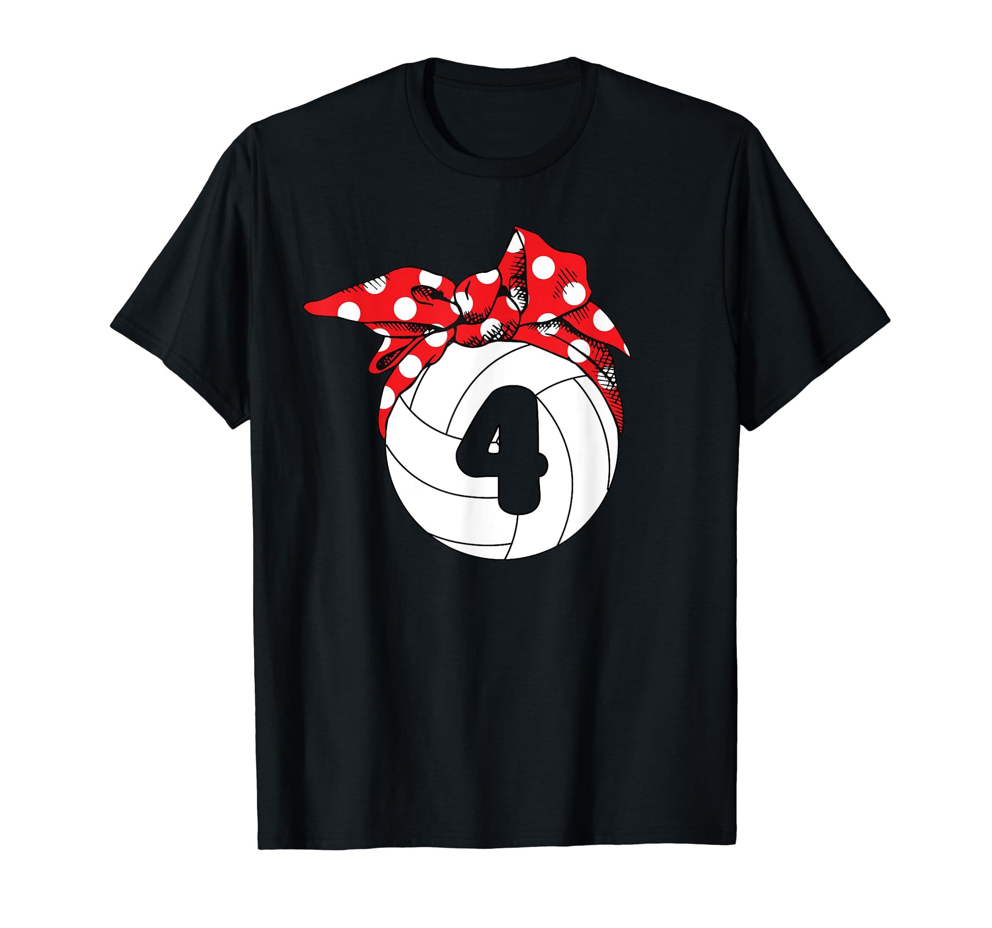 Groovy Volleyball Player Number 4 T-Shirt - Trendy Graphic for Adults - T-Shirt, Sweatshirt, Hoodie