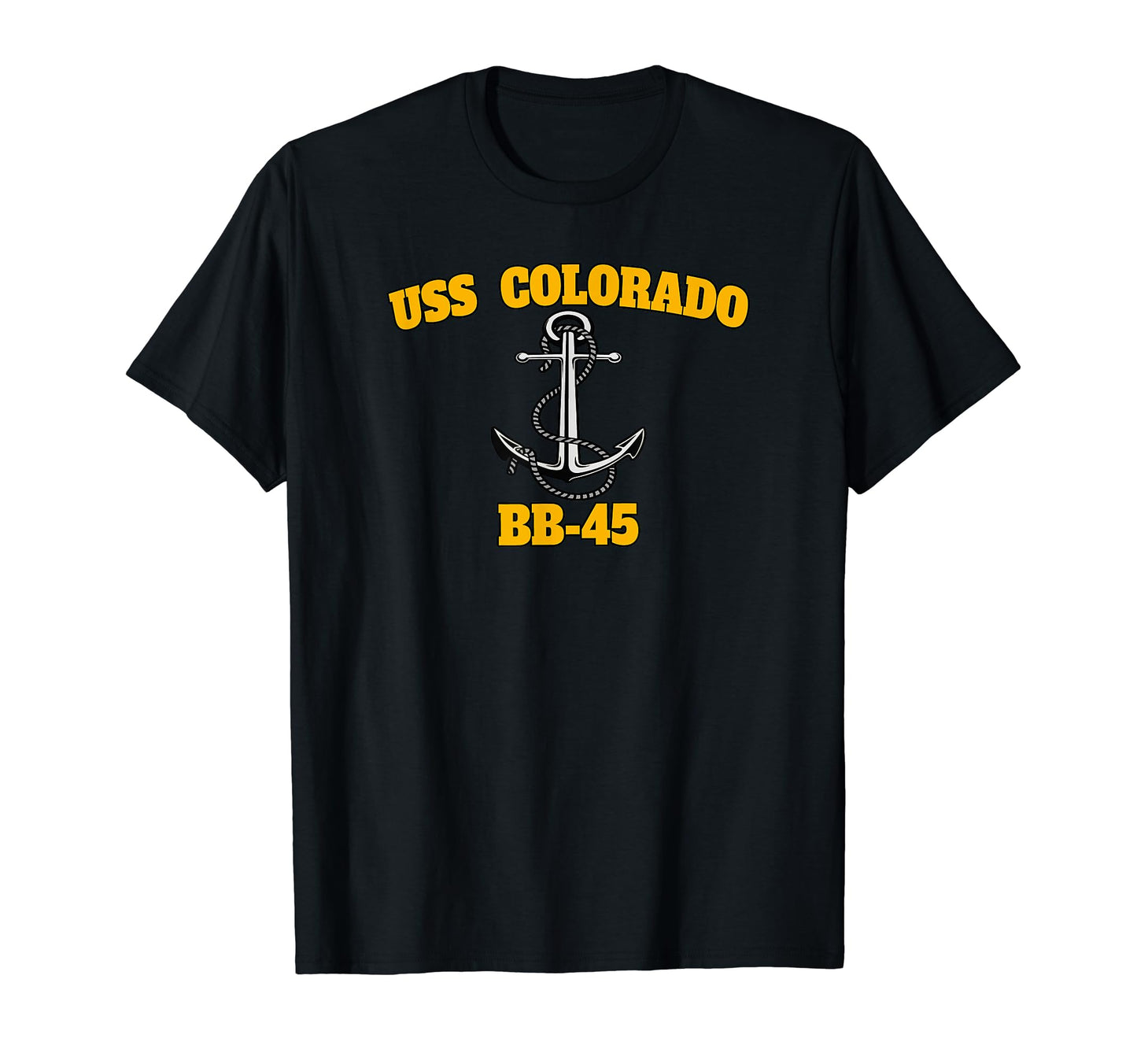 Uss Colorado Bb 45 Battleship T-Shirt - Custom Art Print Men Women - T-Shirt, Sweatshirt, Hoodie