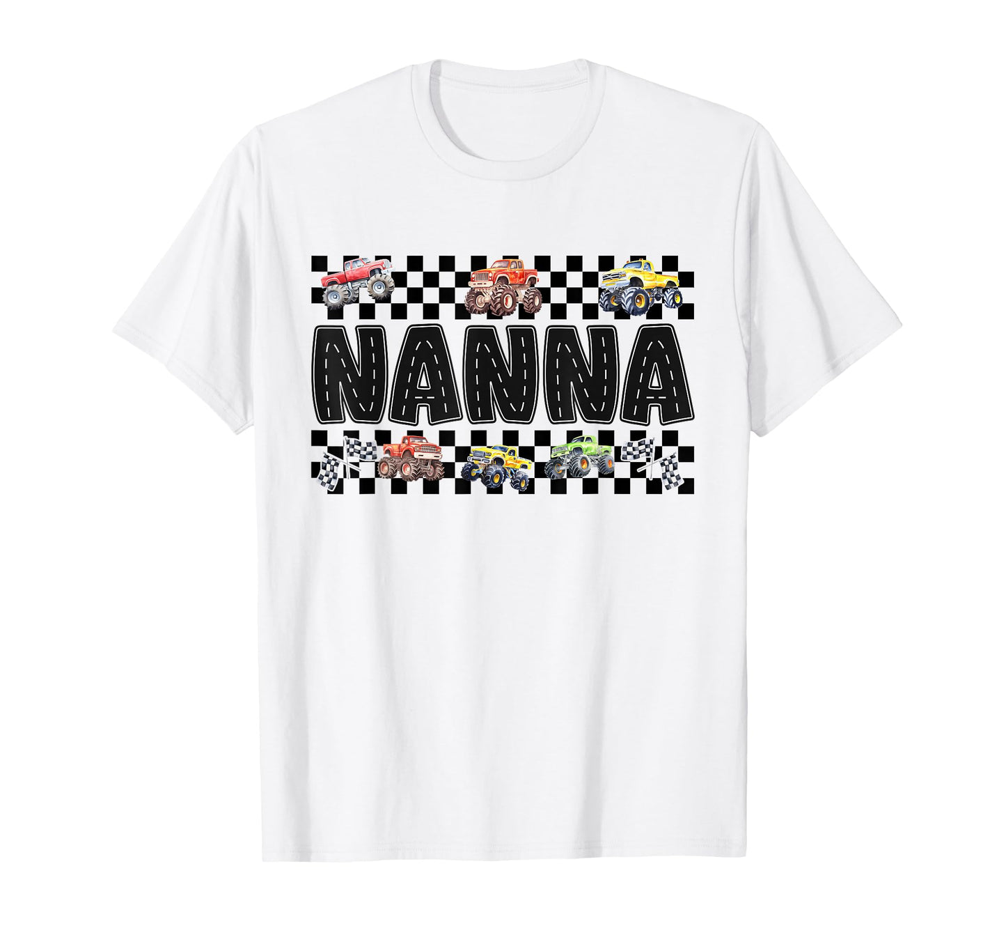 Nanna Monster Truck Family Crew T-Shirt - Unique Graphic for Adults - T-Shirt, Sweatshirt, Hoodie