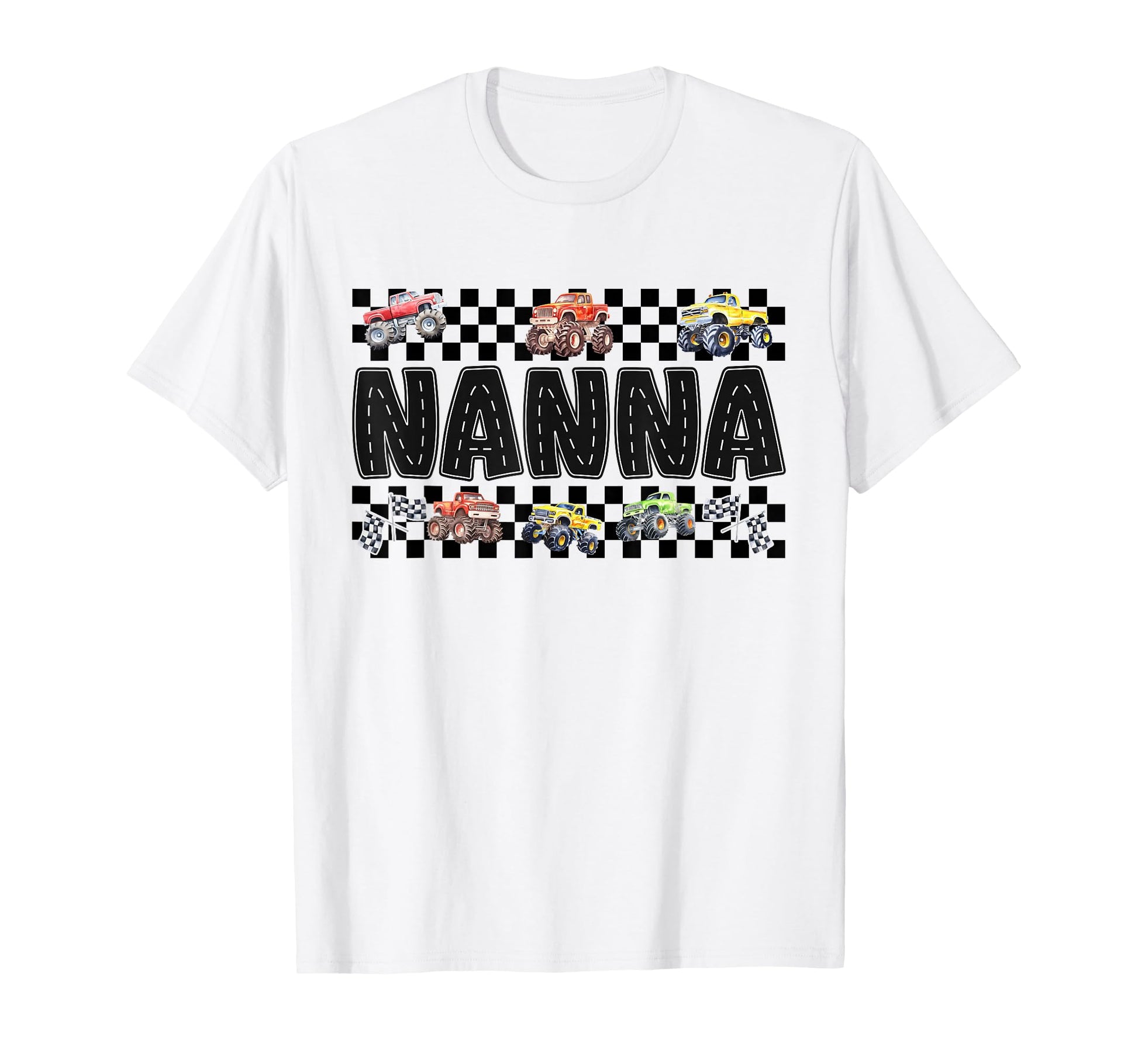 Nanna Monster Truck Family Crew T-Shirt - Unique Graphic for Adults - T-Shirt, Sweatshirt, Hoodie