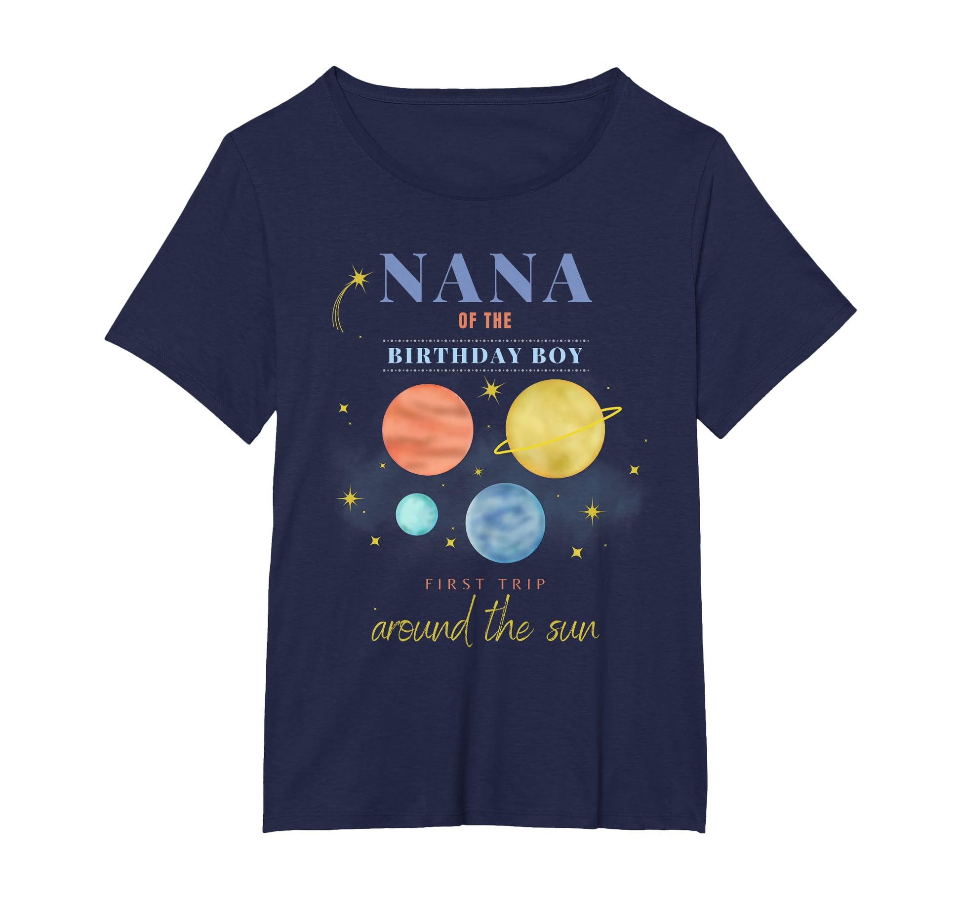Nana 1St Birthday First Trip Around T-Shirt - Custom Art Print for Adults - T-Shirt, Sweatshirt, Hoodie