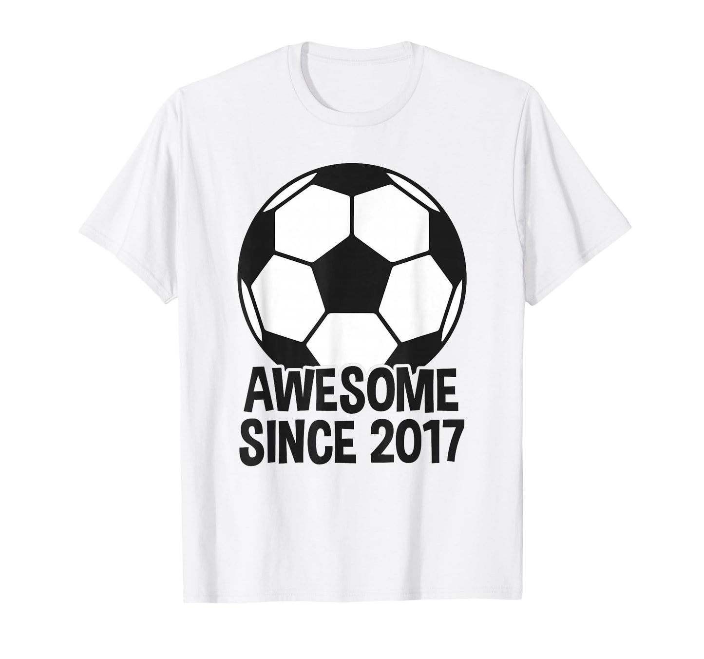 Awesome Since 2017 9Th Birthday 9 Year T-Shirt - Novelty Apparel Unisex - T-Shirt, Sweatshirt, Hoodie
