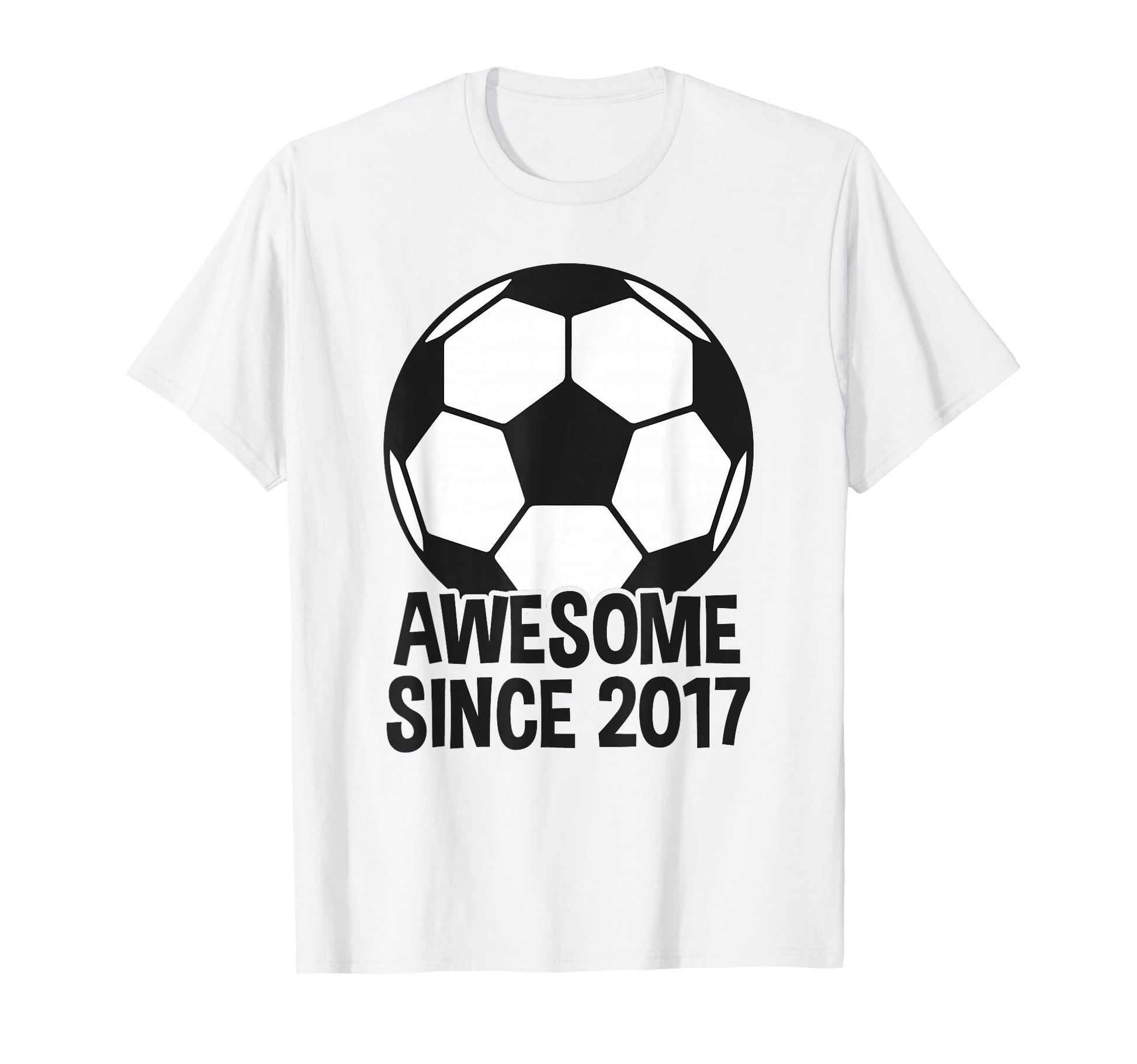 Awesome Since 2017 9Th Birthday 9 Year T-Shirt - Novelty Apparel Unisex - T-Shirt, Sweatshirt, Hoodie