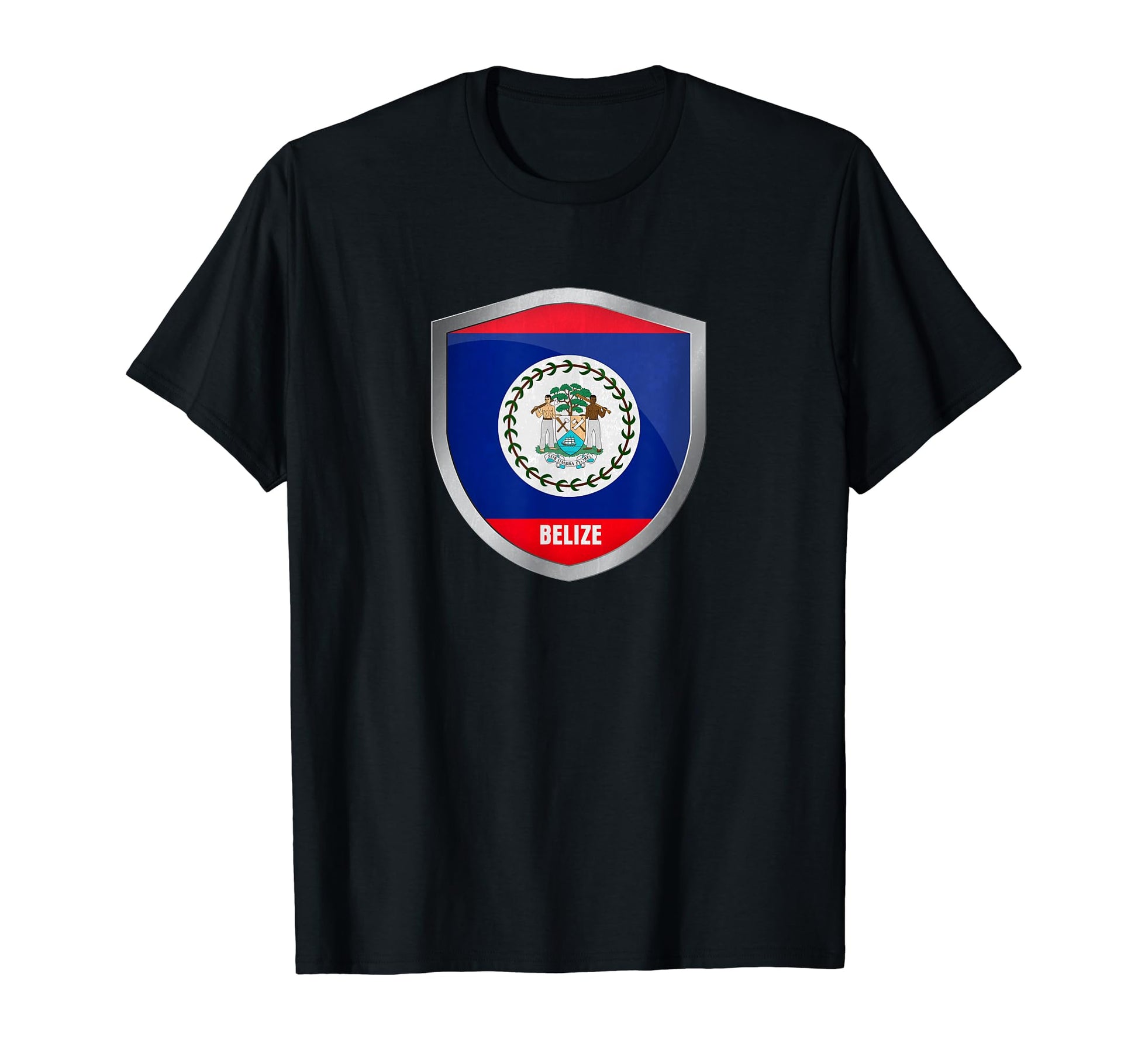 Belize Flag Badge Soccer Fans Jersey T-Shirt - Fun Novelty Design Unisex - T-Shirt, Sweatshirt, Hoodie
