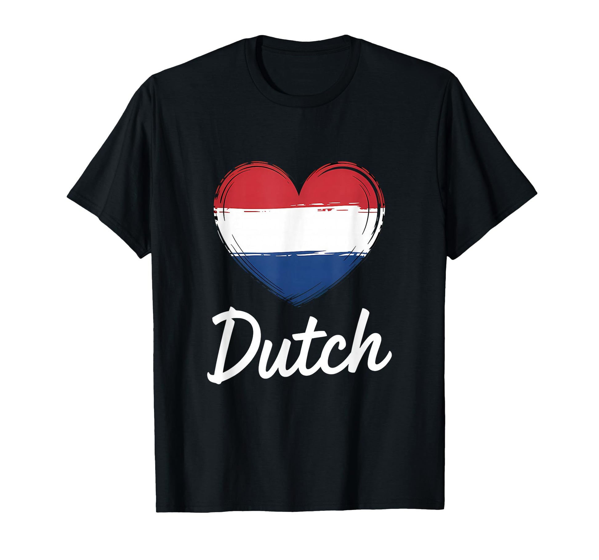 Dutch Heart Netherlands Flag T-Shirt - Custom Art Print for Adults - T-Shirt, Sweatshirt, Hoodie