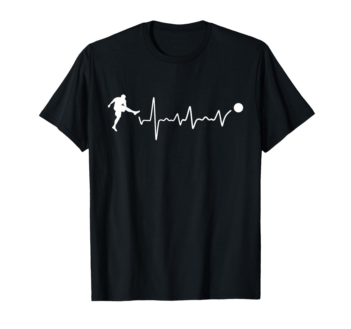 Soccer Heartbeat Coach Soccer Player T-Shirt - Custom Art Print Unisex - T-Shirt, Sweatshirt, Hoodie