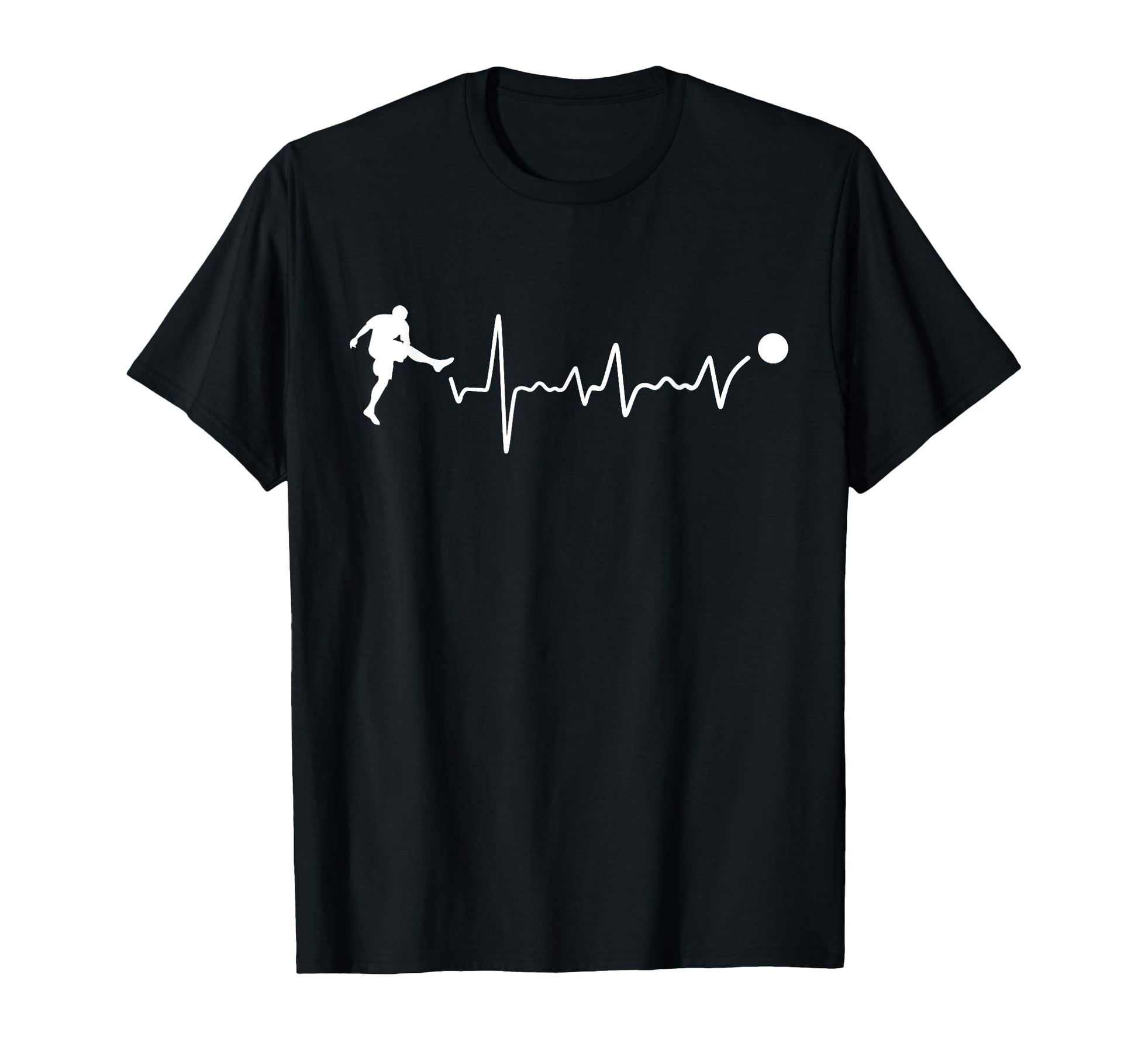 Soccer Heartbeat Coach Soccer Player T-Shirt - Custom Art Print Unisex - T-Shirt, Sweatshirt, Hoodie