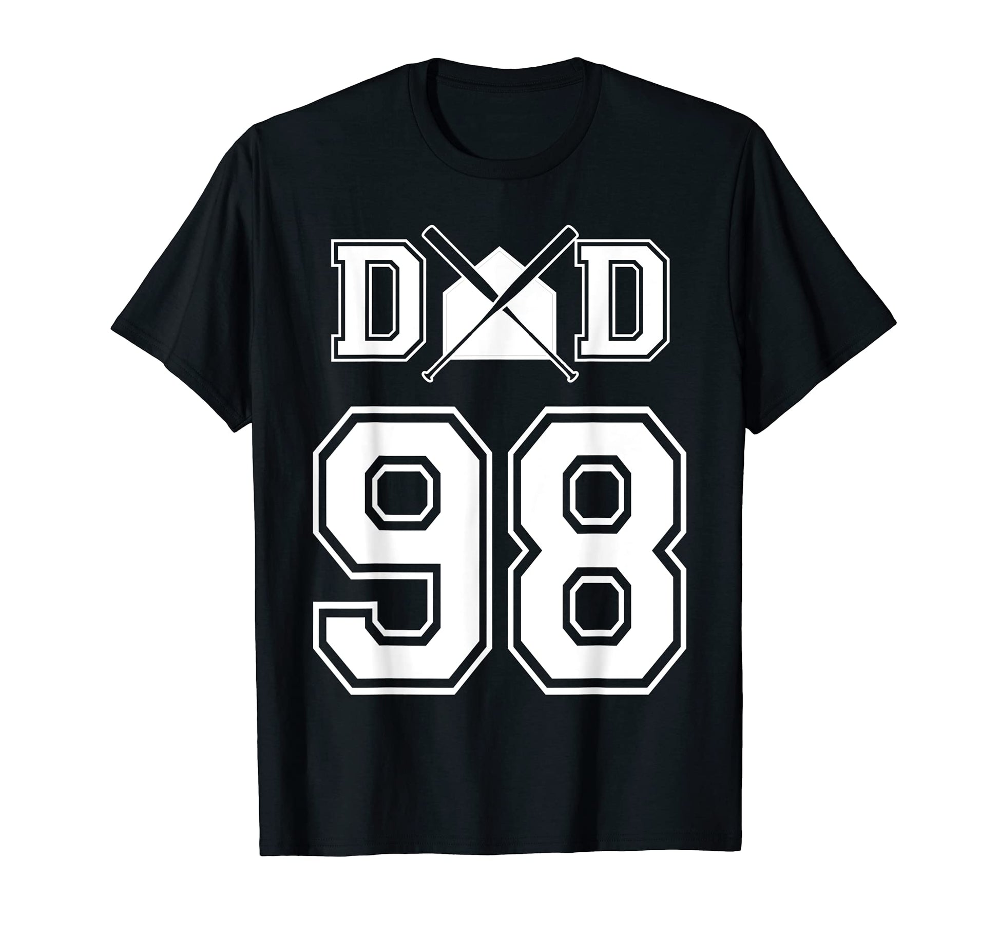 Number 98 Players Biggest Fan Baseball T-Shirt - Custom Art Print Unisex - T-Shirt, Sweatshirt, Hoodie