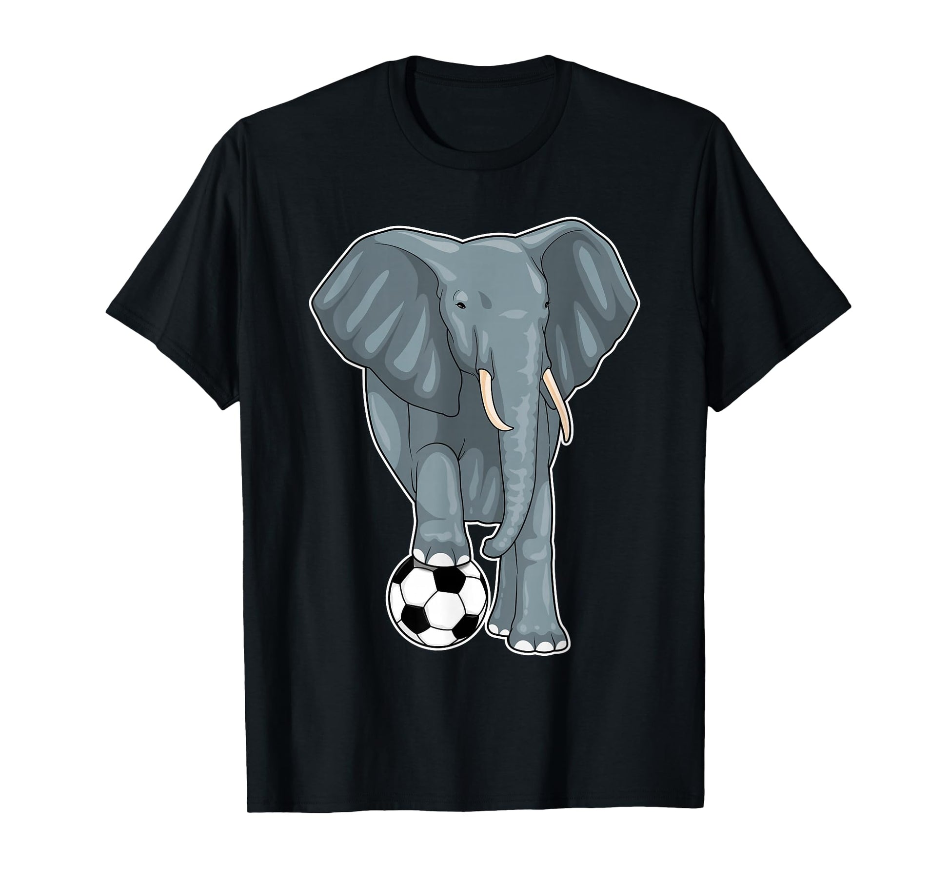 Elephant Soccer Player Soccer Sports T-Shirt - Novelty Apparel Men Women - T-Shirt, Sweatshirt, Hoodie
