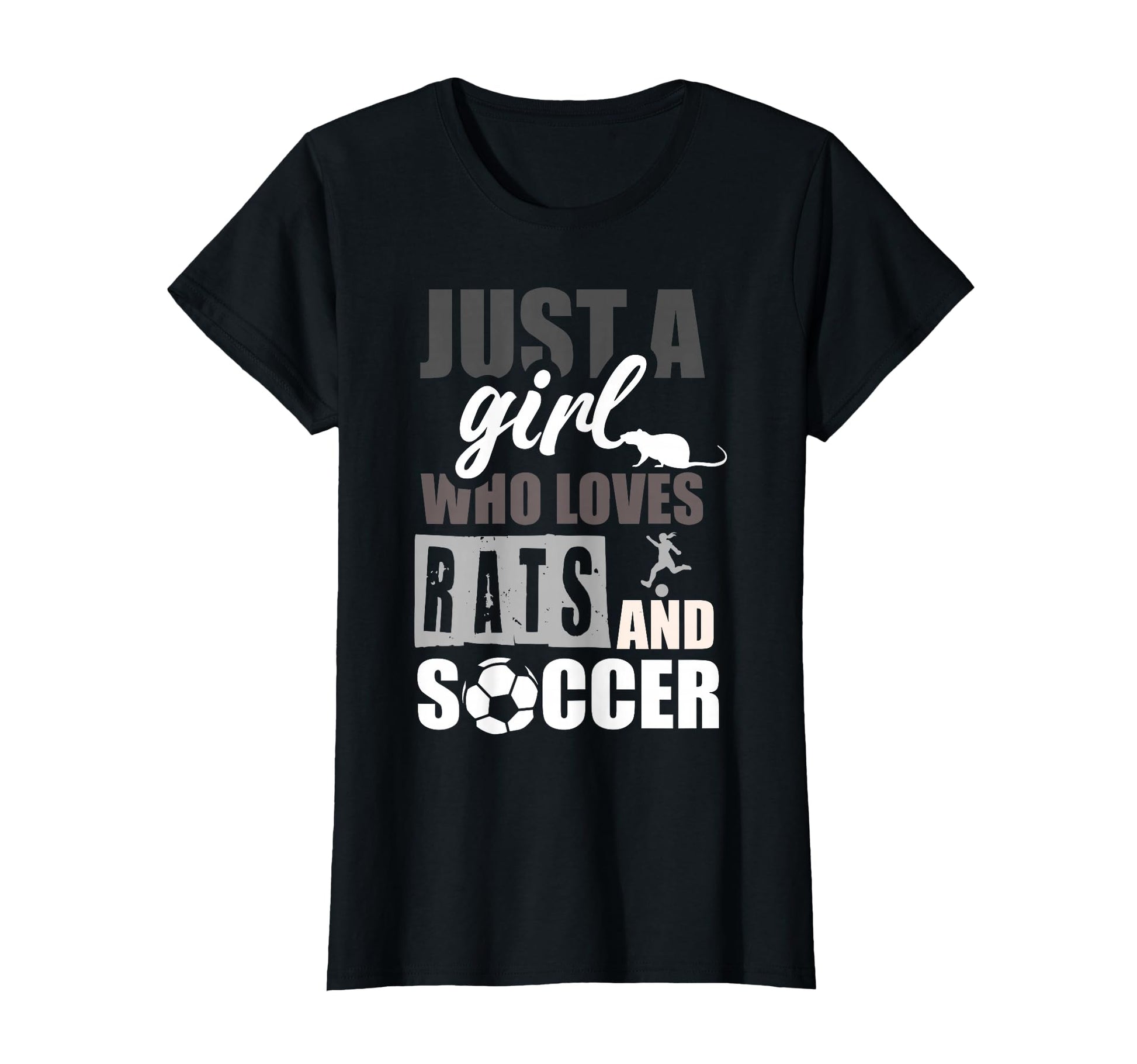 Just Who Loves Rats And Soccer T-Shirt - Aesthetic Graphic for Adults - T-Shirt, Sweatshirt, Hoodie