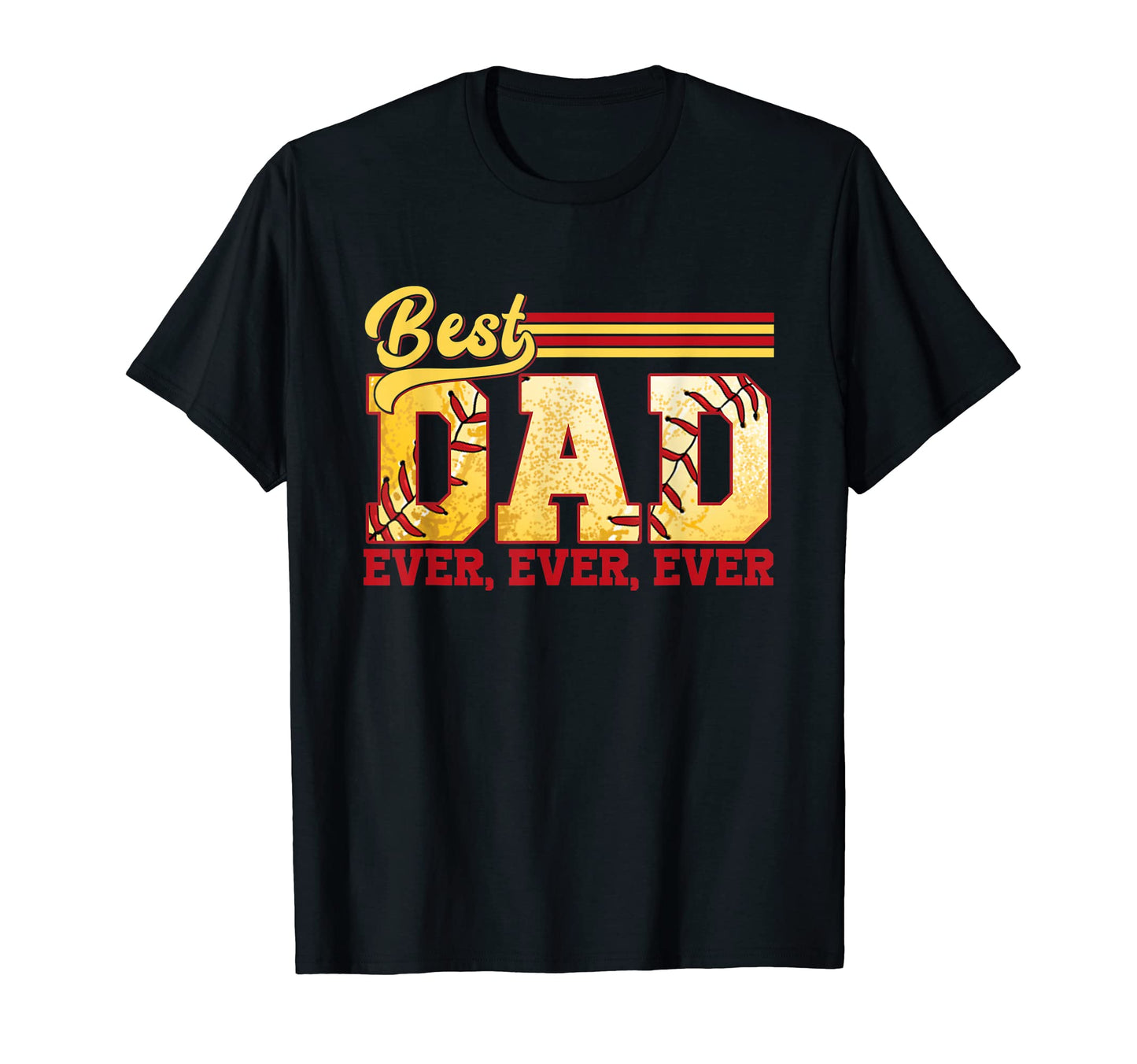 Best Softball Dad Ever Sport Dad T-Shirt - Custom Art Print for Adults - T-Shirt, Sweatshirt, Hoodie