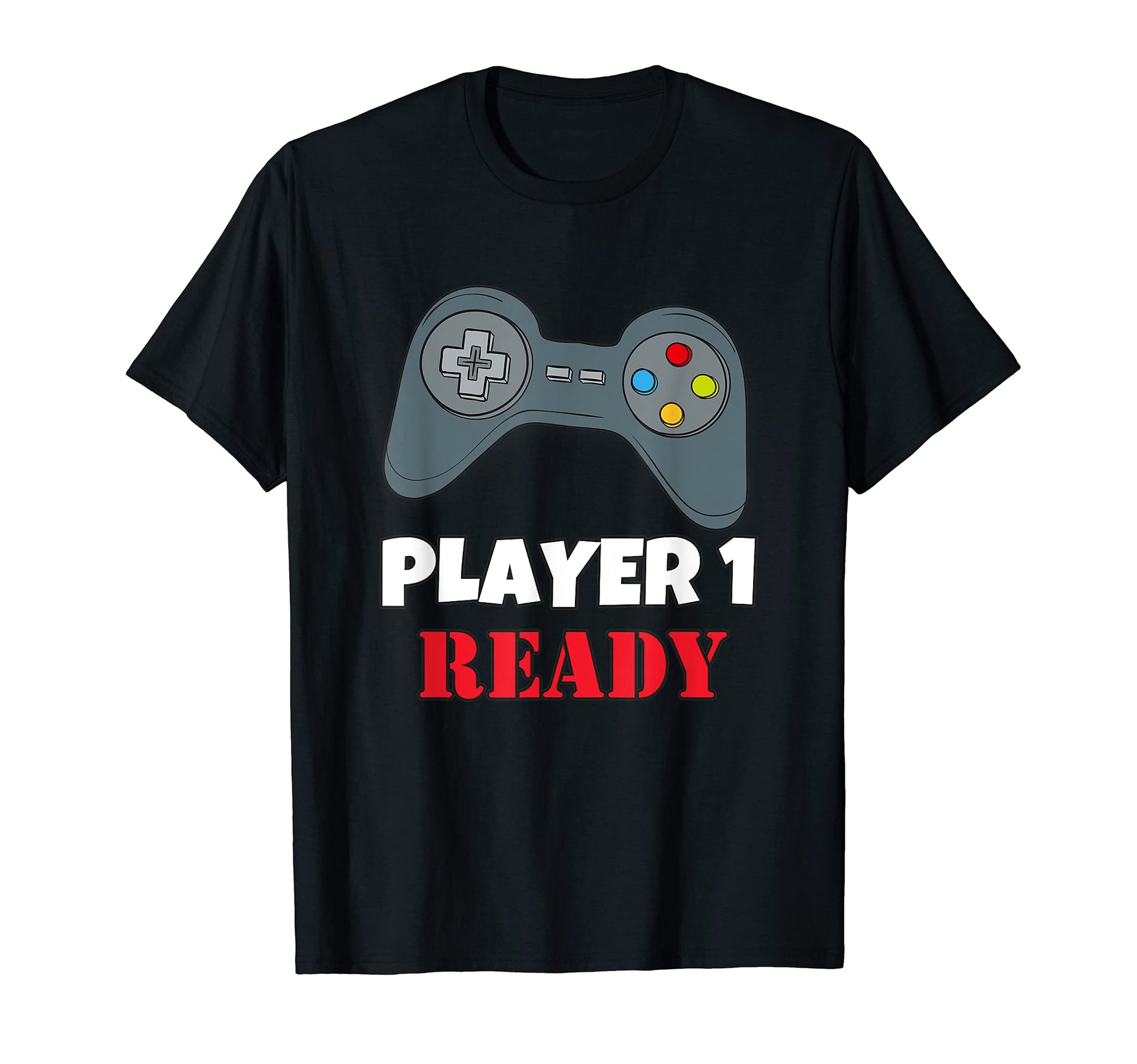Player 1 Ready New Dad Gifts Video T-Shirt - Trendy Graphic Men Women - T-Shirt, Sweatshirt, Hoodie