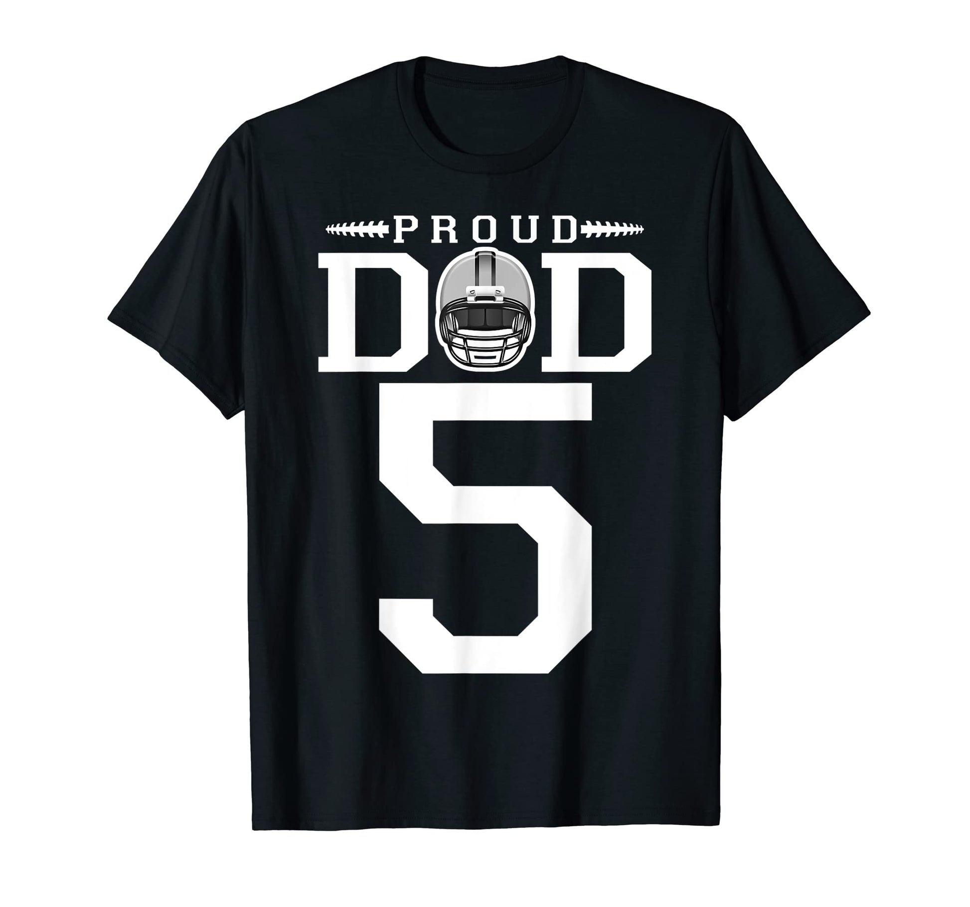 Custom Number 5 Proud Football T-Shirt - Casual Everyday Wear for Adults - T-Shirt, Sweatshirt, Hoodie
