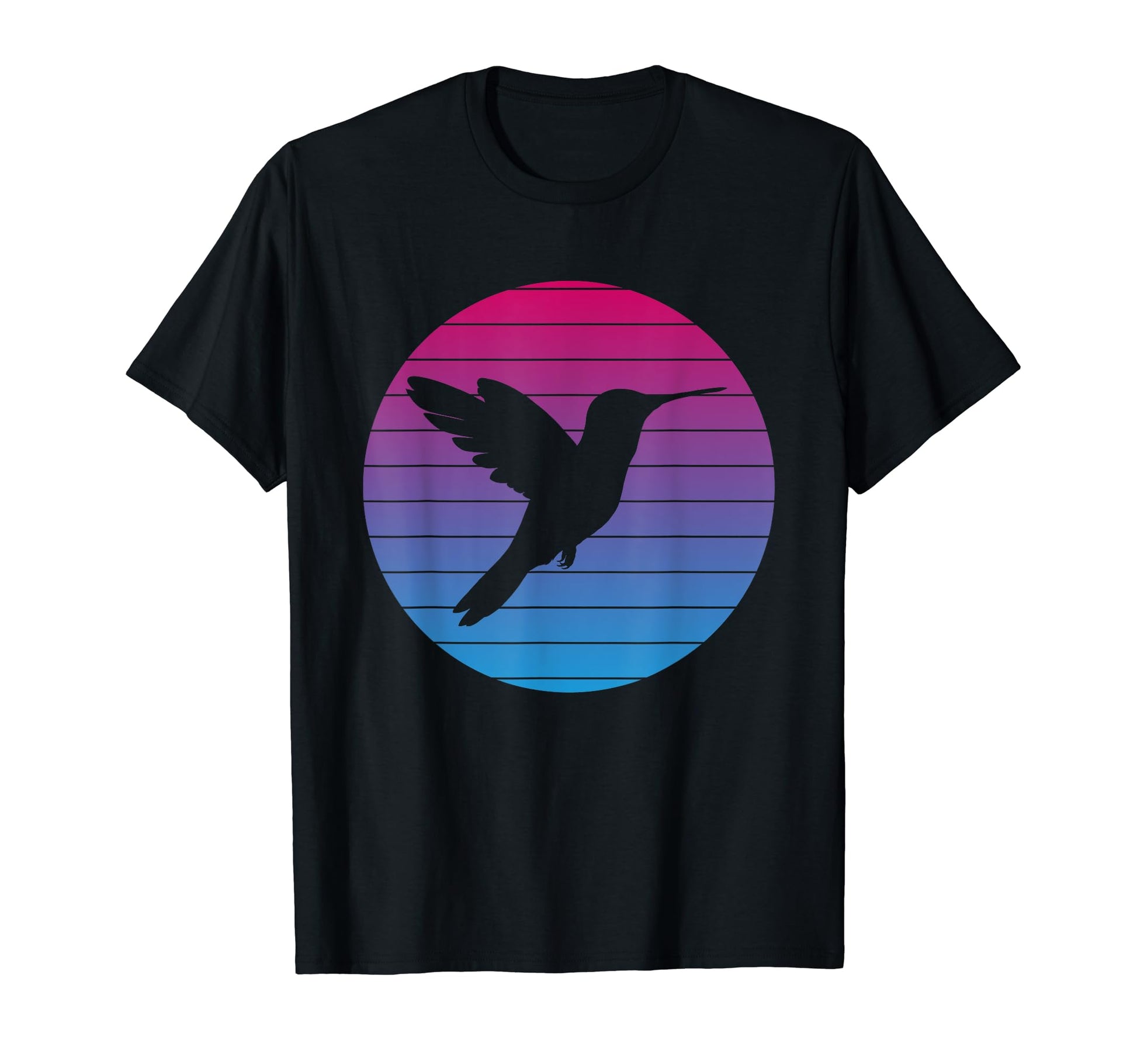 Hummingbird Bird Bird Sunset T-Shirt - Fun Novelty Design Men Women - T-Shirt, Sweatshirt, Hoodie
