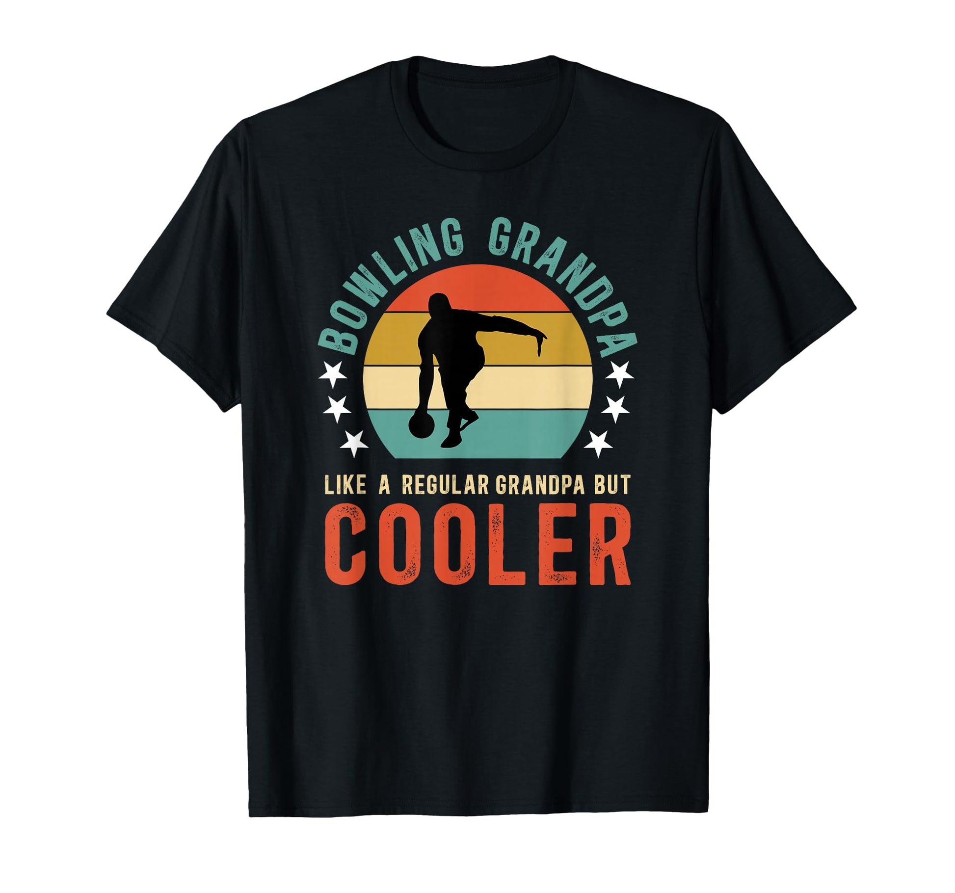 Bowling Grandpa Bowler Grandfather T-Shirt - Fun Novelty Design for Adults - T-Shirt, Sweatshirt, Hoodie