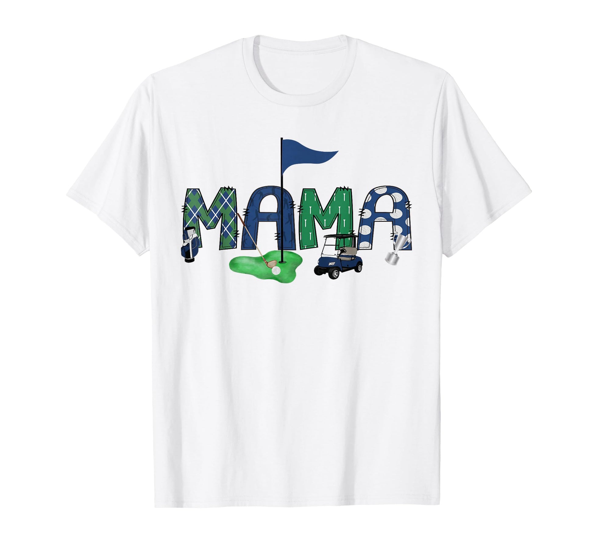 Mama Birthday Hole One Golf Sport T-Shirt - Aesthetic Graphic Men Women - T-Shirt, Sweatshirt, Hoodie