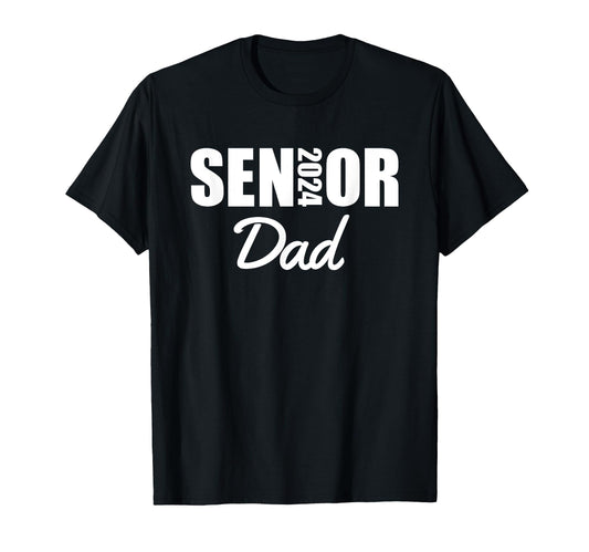 2024 Senior Dad Class 2024 Parent Proud T-Shirt - Minimalist Print Unisex - T-Shirt, Sweatshirt, Hoodie