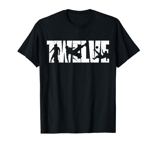 12Th Birthday Soccer 12 Years Old T-Shirt - Fun Novelty Design Men Women - T-Shirt, Sweatshirt, Hoodie