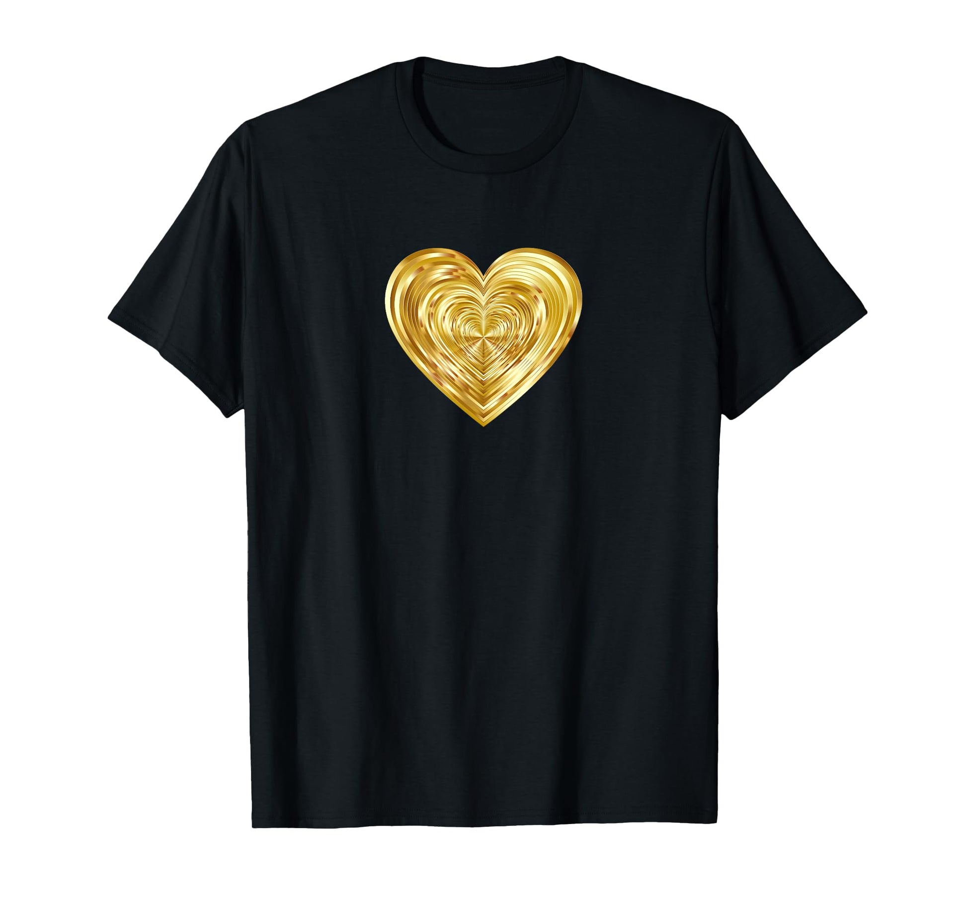 Gold Heart T-Shirt - Streetwear Style Men Women - T-Shirt, Sweatshirt, Hoodie