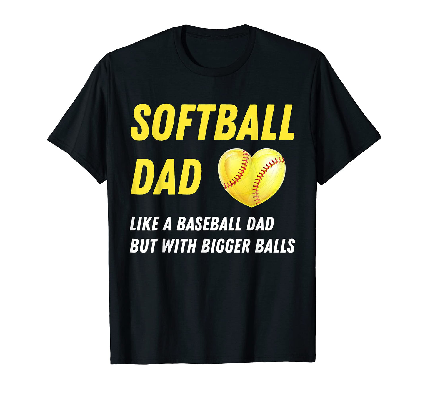 Mens Softball Dad Like Baseball Dad T-Shirt - Trendy Graphic for Adults - T-Shirt, Sweatshirt, Hoodie