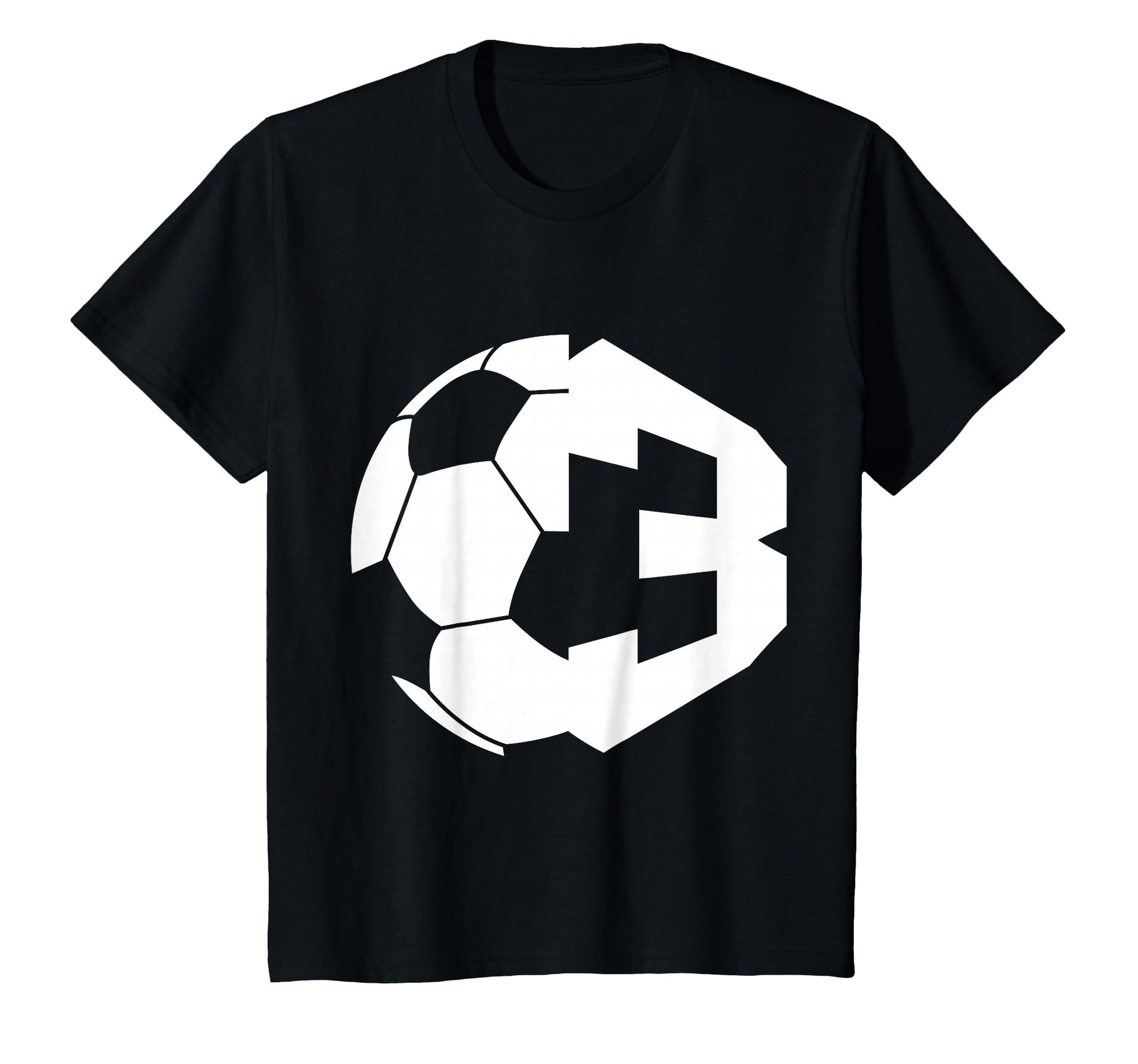 Number 3 Years Soccer 3Rd Birthday T-Shirt - Minimalist Print Men Women - T-Shirt, Sweatshirt, Hoodie
