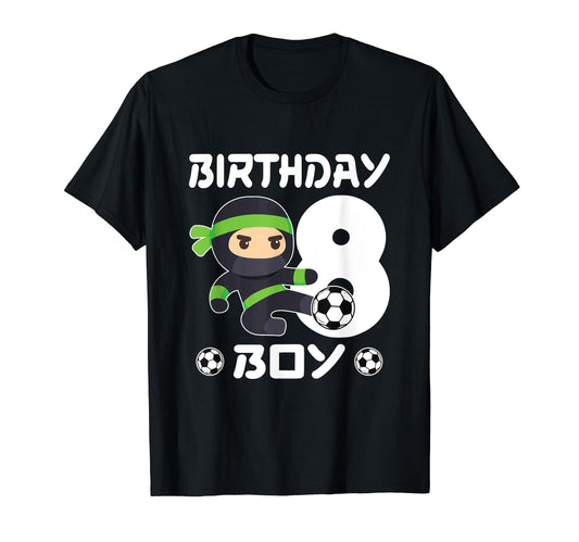 8Th Birthday Soccer Eight 8 Year Old T-Shirt - Graphic Print Men Women - T-Shirt, Sweatshirt, Hoodie