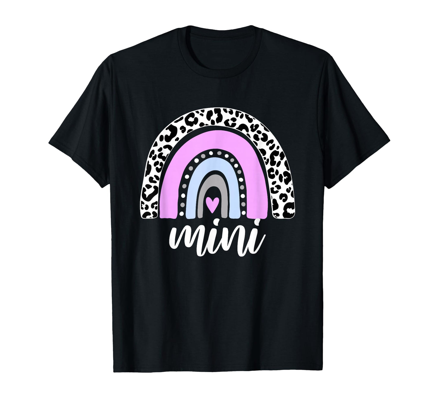 Mini Rainbow Leopard Mum Blessed Mum T-Shirt - Custom Art Print Unisex - T-Shirt, Sweatshirt, Hoodie