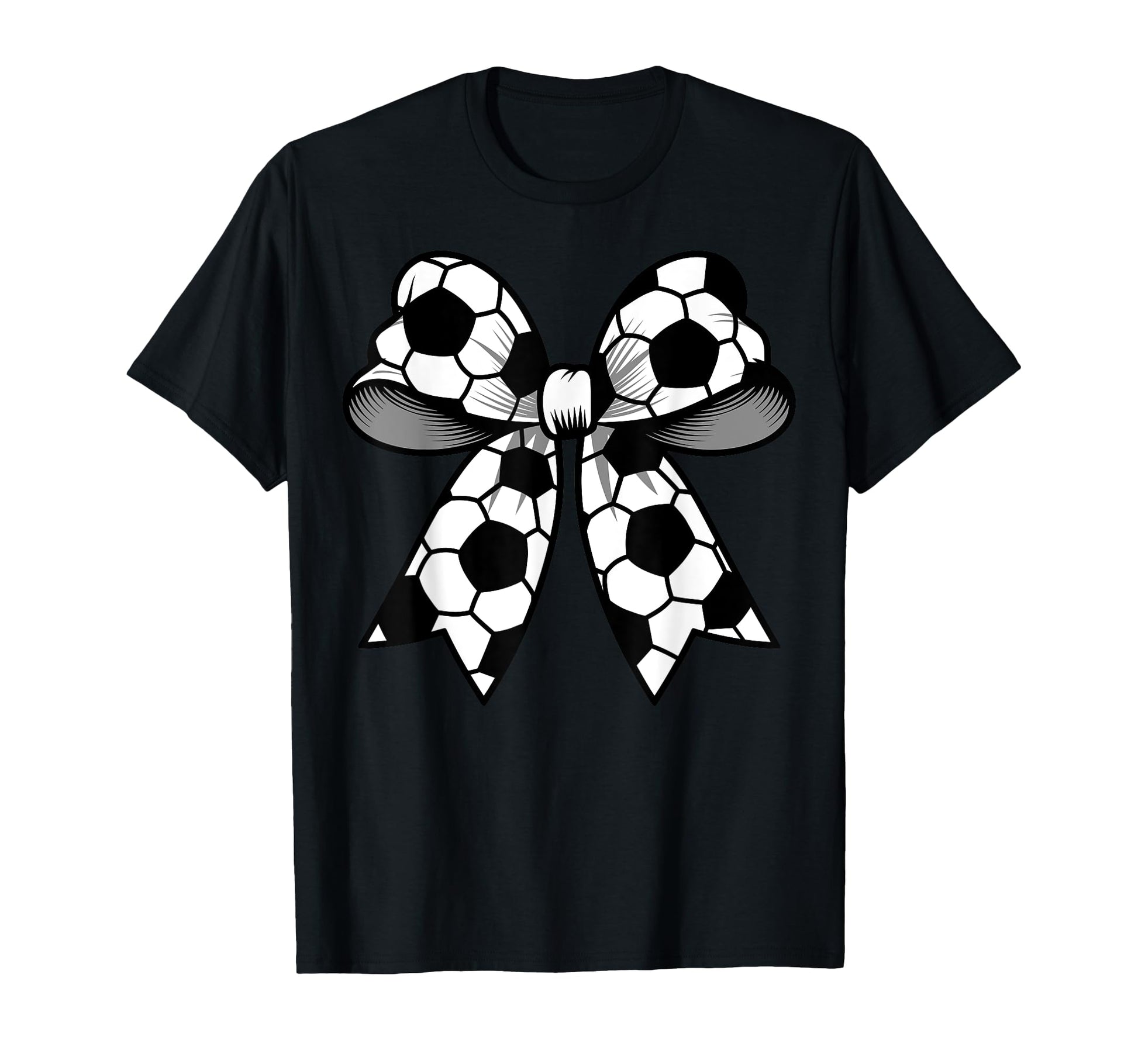 Soccer Coquette Bow Funny Soccer Mom T-Shirt - Custom Art Print Unisex - T-Shirt, Sweatshirt, Hoodie