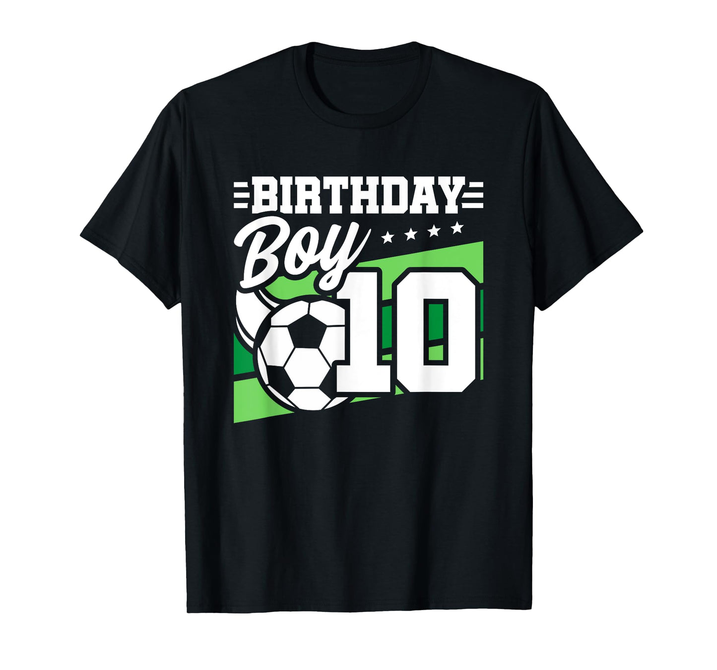 Soccer Birthday Party 10 Year Old T-Shirt - Novelty Apparel for Adults - T-Shirt, Sweatshirt, Hoodie