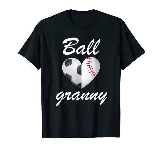 Ball Granny Funny Soccer And T-Shirt - Fun Novelty Design for Adults - T-Shirt, Sweatshirt, Hoodie