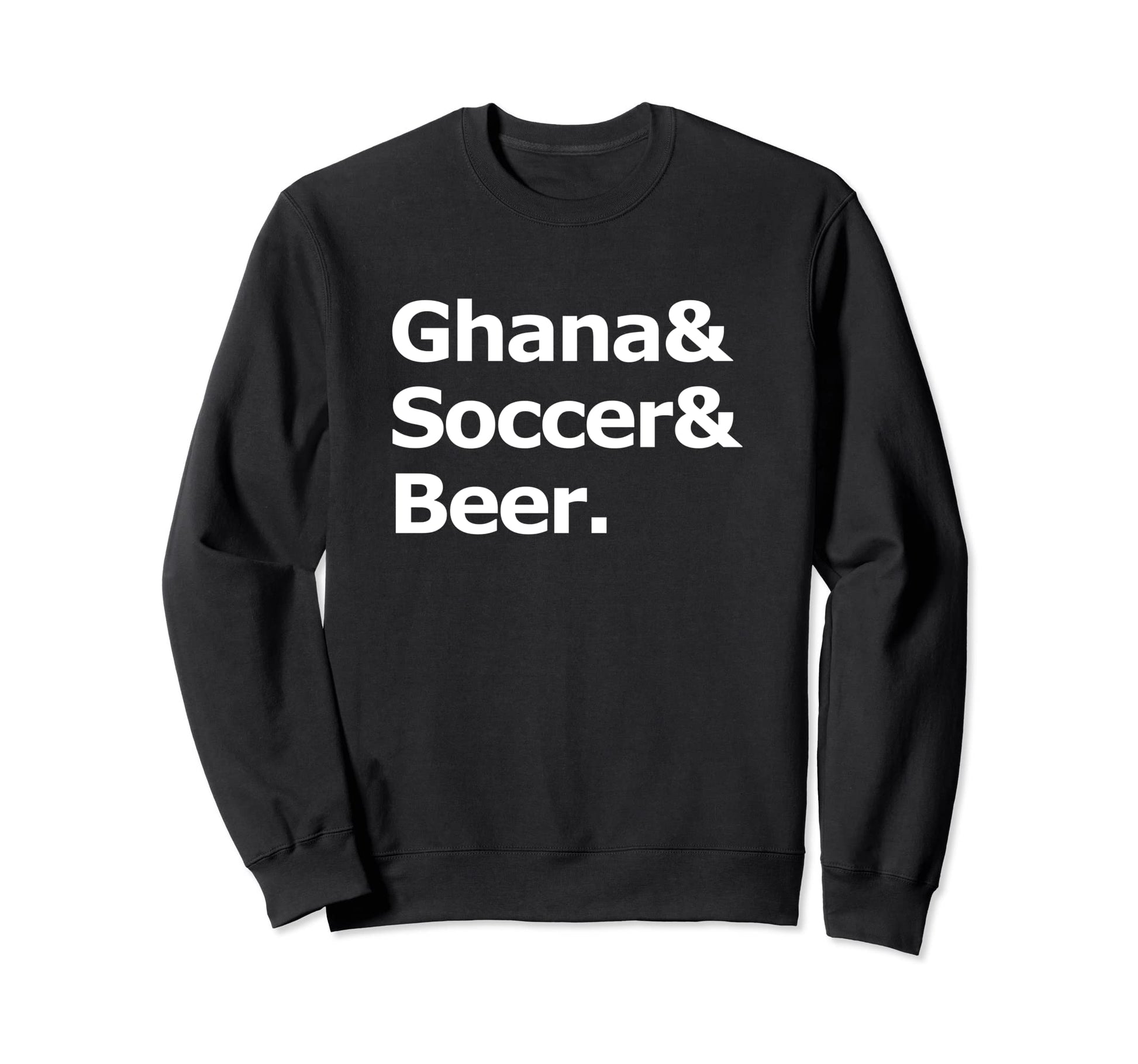Ghana Soccer Beer Football Sweatshirt - Aesthetic Graphic for Adults - T-Shirt, Sweatshirt, Hoodie