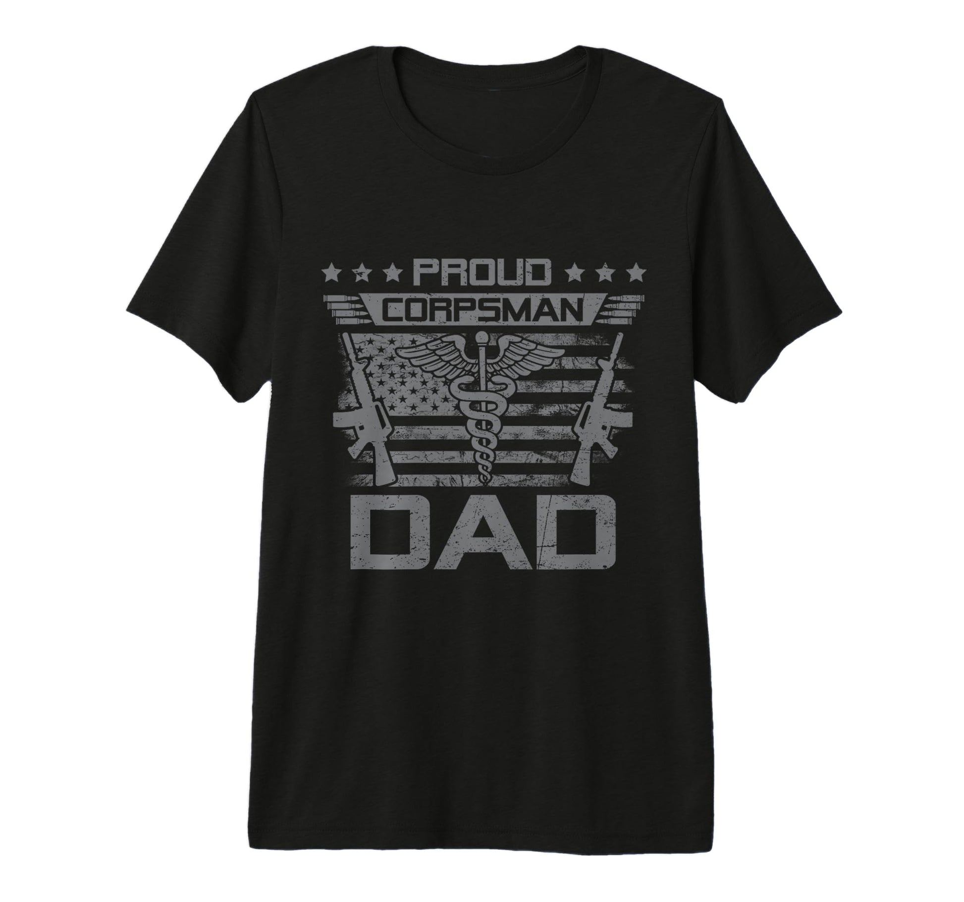 Proud Corpsman Dad Flag Usa Family T-Shirt - Aesthetic Graphic Unisex - T-Shirt, Sweatshirt, Hoodie