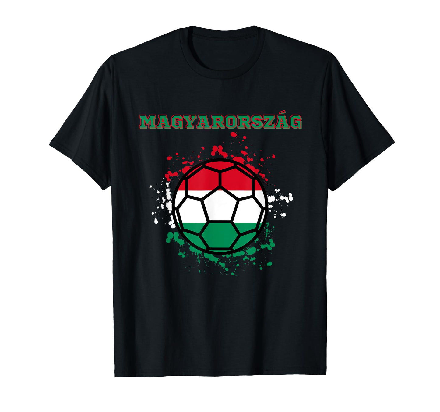 Hungary Soccer Hungarian Flag Fan T-Shirt - Custom Art Print for Adults - T-Shirt, Sweatshirt, Hoodie