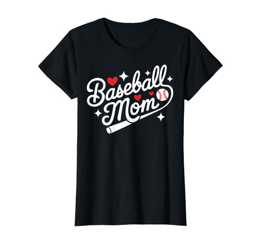Baseball Mom Sports Player Mother T-Shirt - Minimalist Print for Adults - T-Shirt, Sweatshirt, Hoodie