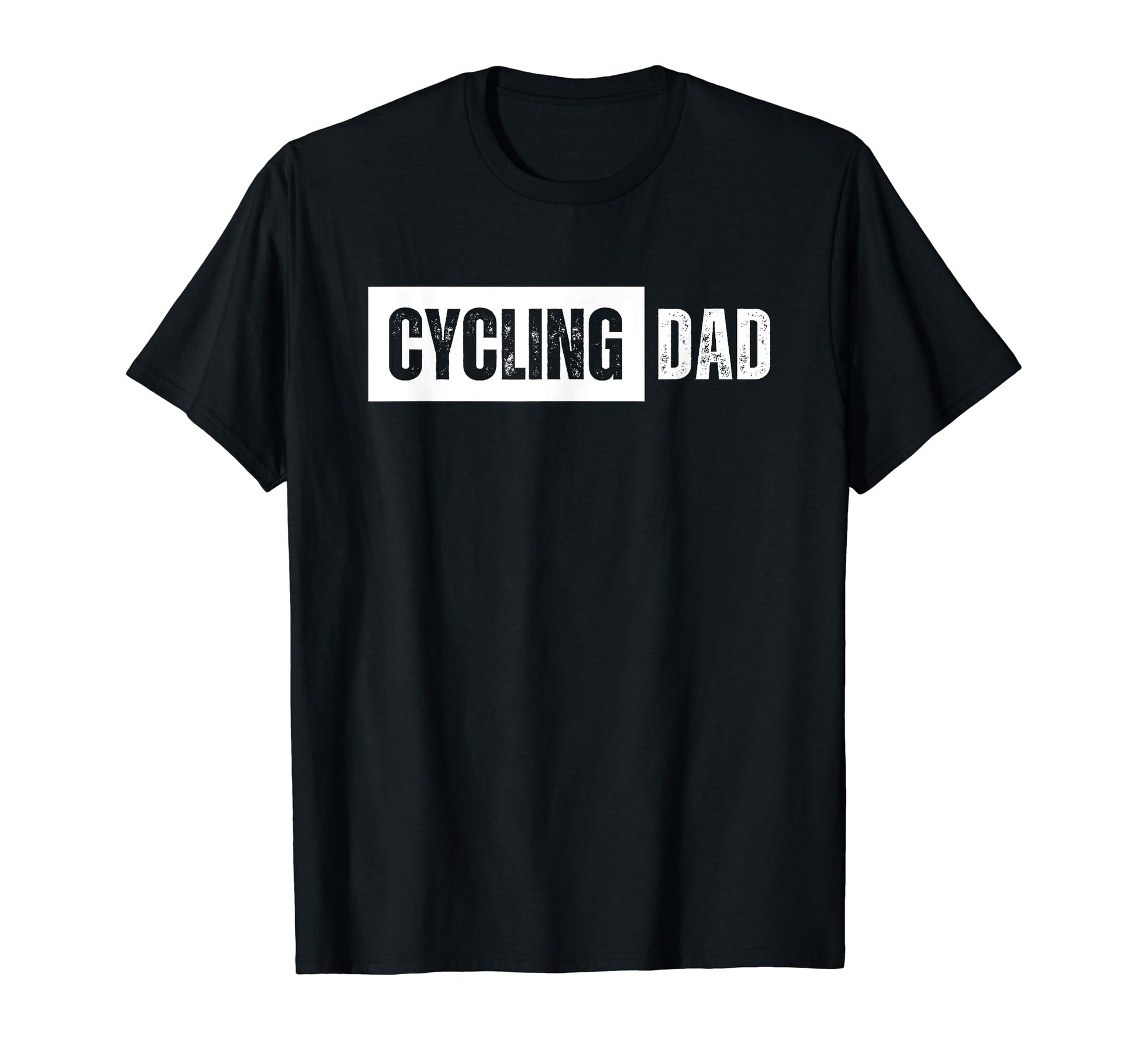 Cycling Dad Distressed T-Shirt - Custom Art Print for Adults - T-Shirt, Sweatshirt, Hoodie
