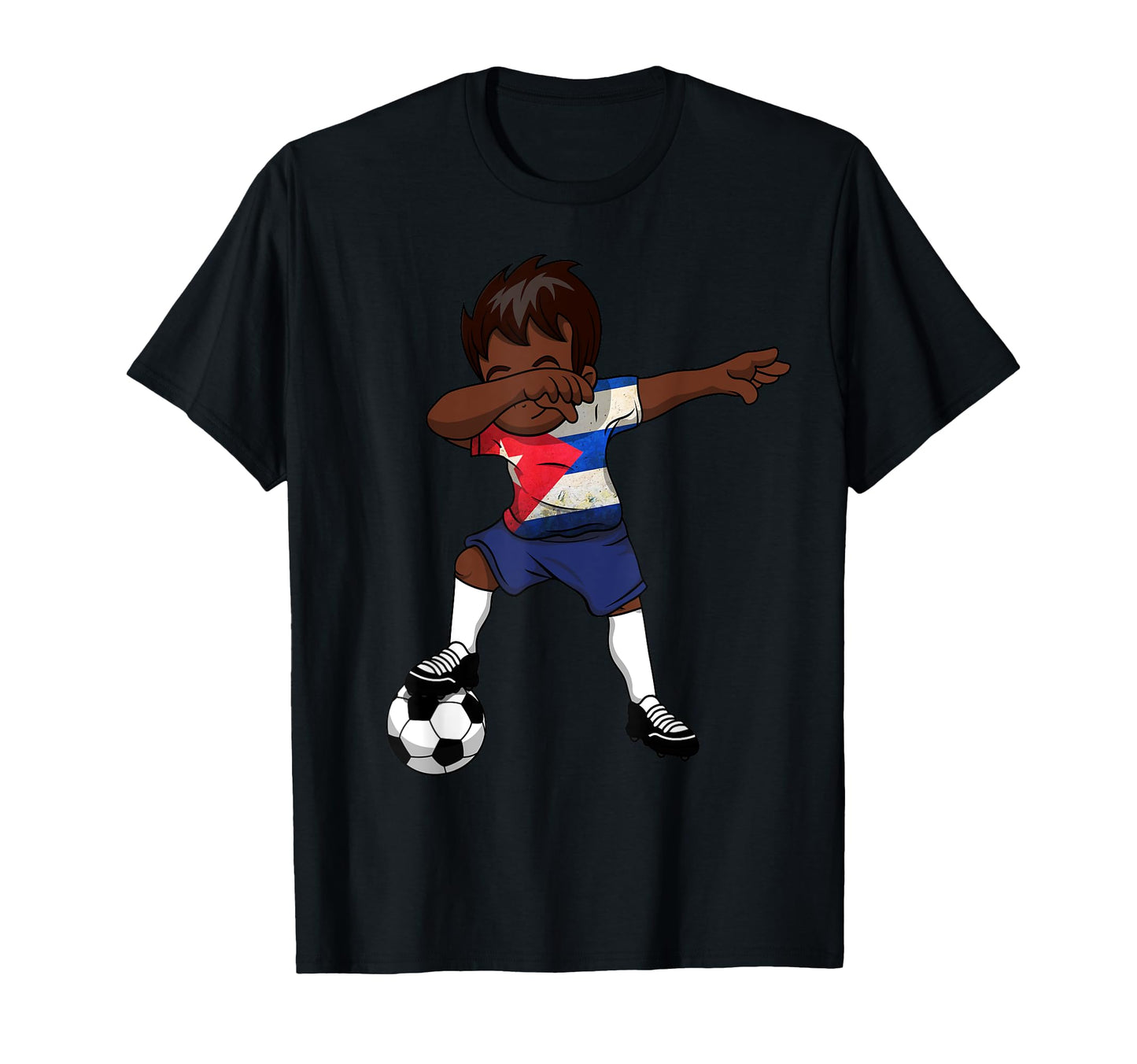 Dabbing Soccer Cuba Cuban Havana Gift T-Shirt - Trendy Graphic for Adults - T-Shirt, Sweatshirt, Hoodie