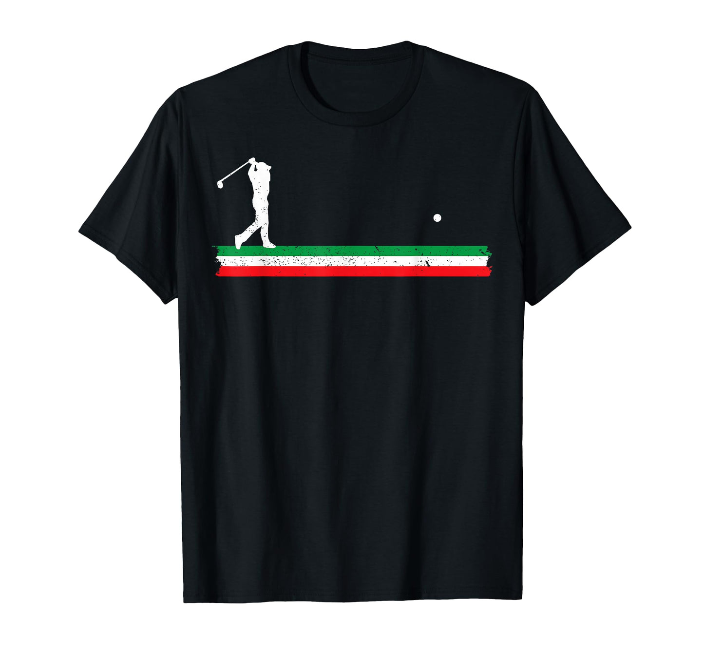 Italian Dad Golfing Father Italy Flag Golf T-Shirt - Unique Graphic Unisex - T-Shirt, Sweatshirt, Hoodie