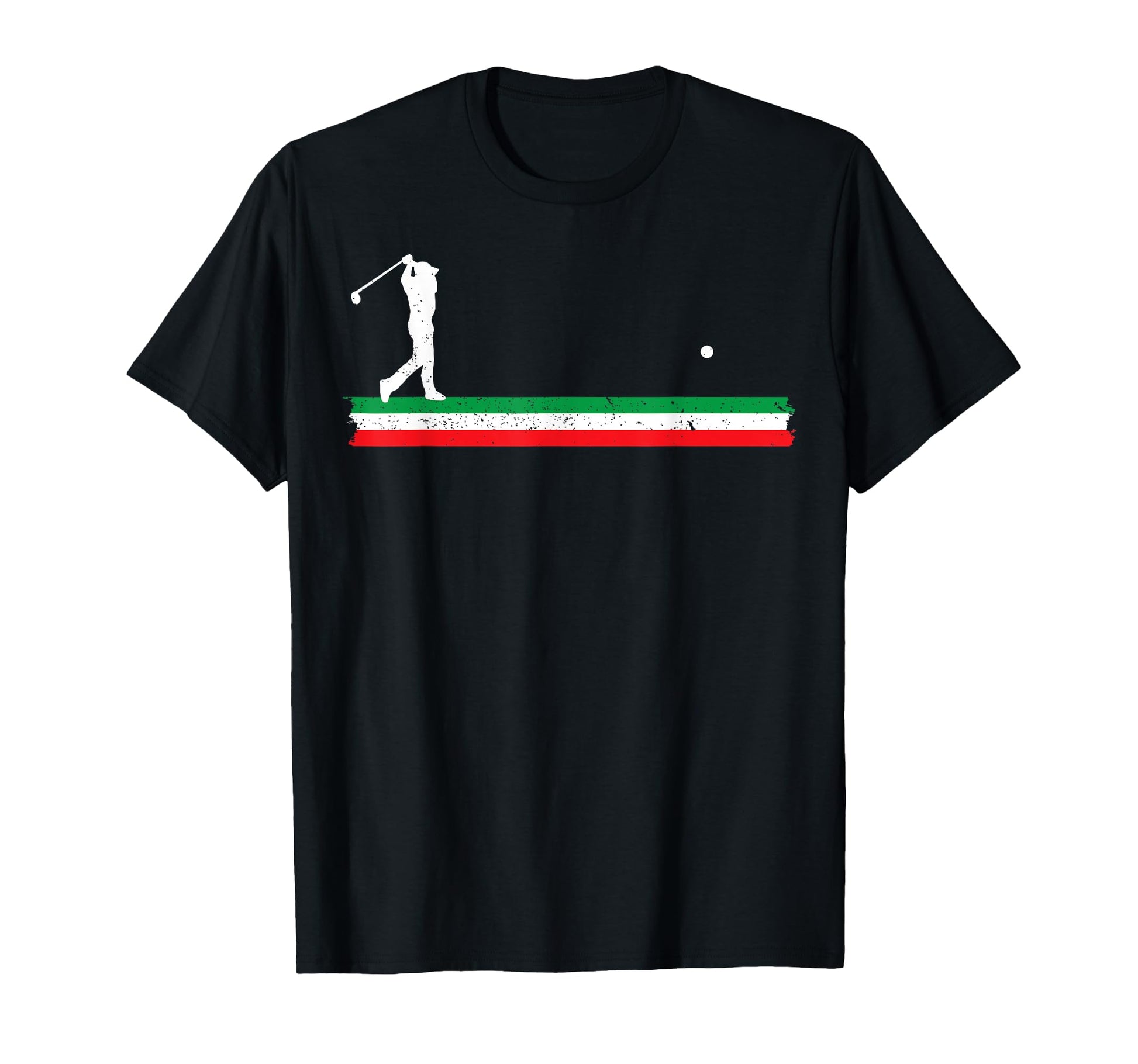 Italian Dad Golfing Father Italy Flag Golf T-Shirt - Unique Graphic Unisex - T-Shirt, Sweatshirt, Hoodie