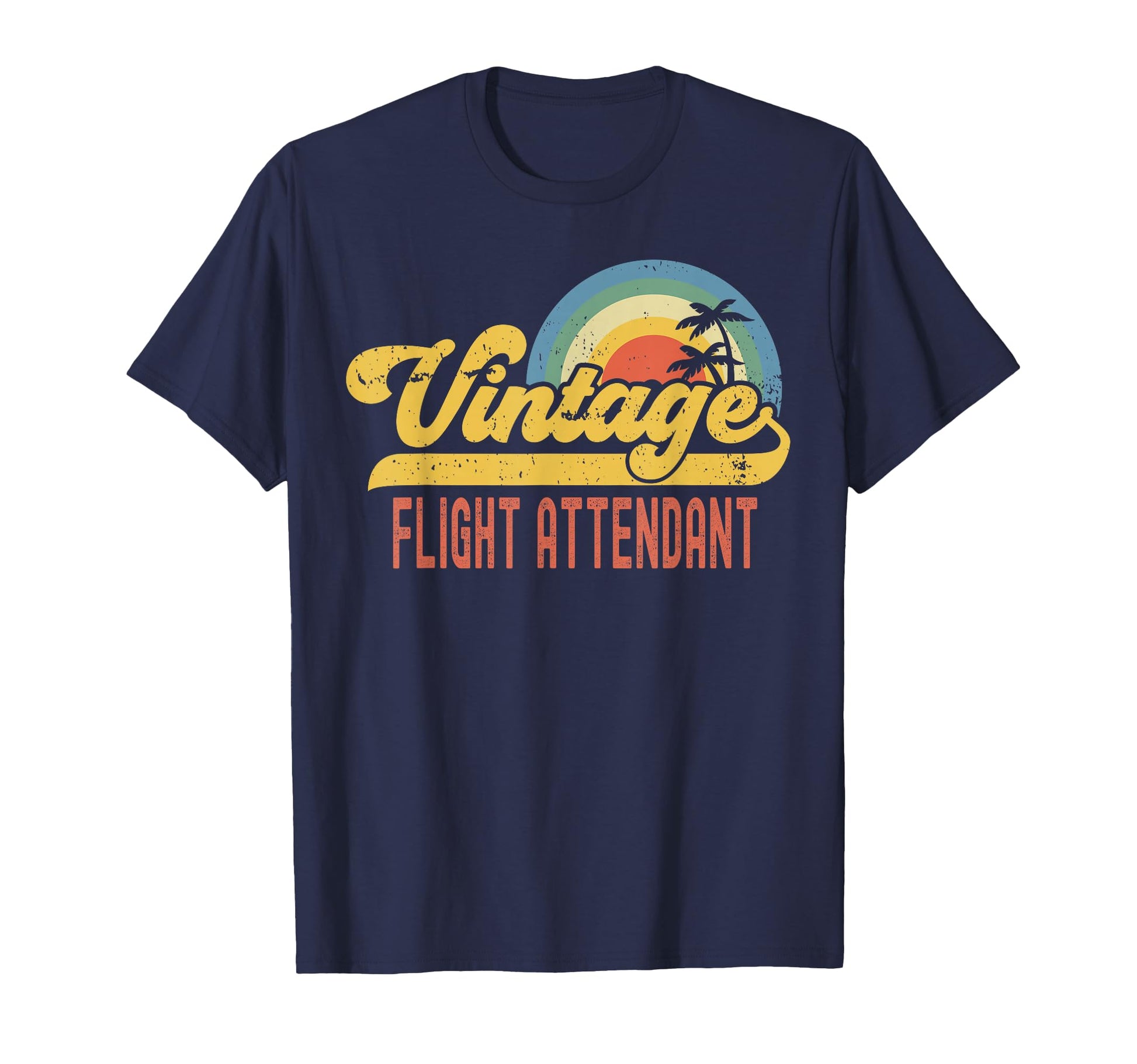 Flight Attendant Sunset Profession Job T-Shirt - Unique Graphic for Adults - T-Shirt, Sweatshirt, Hoodie