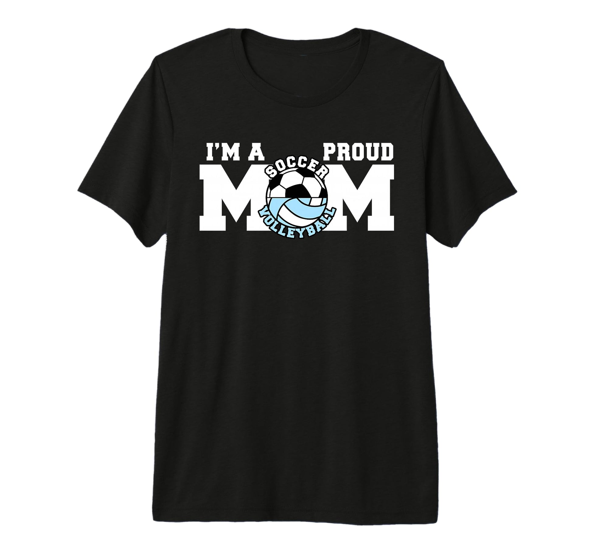 Im Proud Mom Funny Soccer T-Shirt - Aesthetic Graphic for Adults - T-Shirt, Sweatshirt, Hoodie