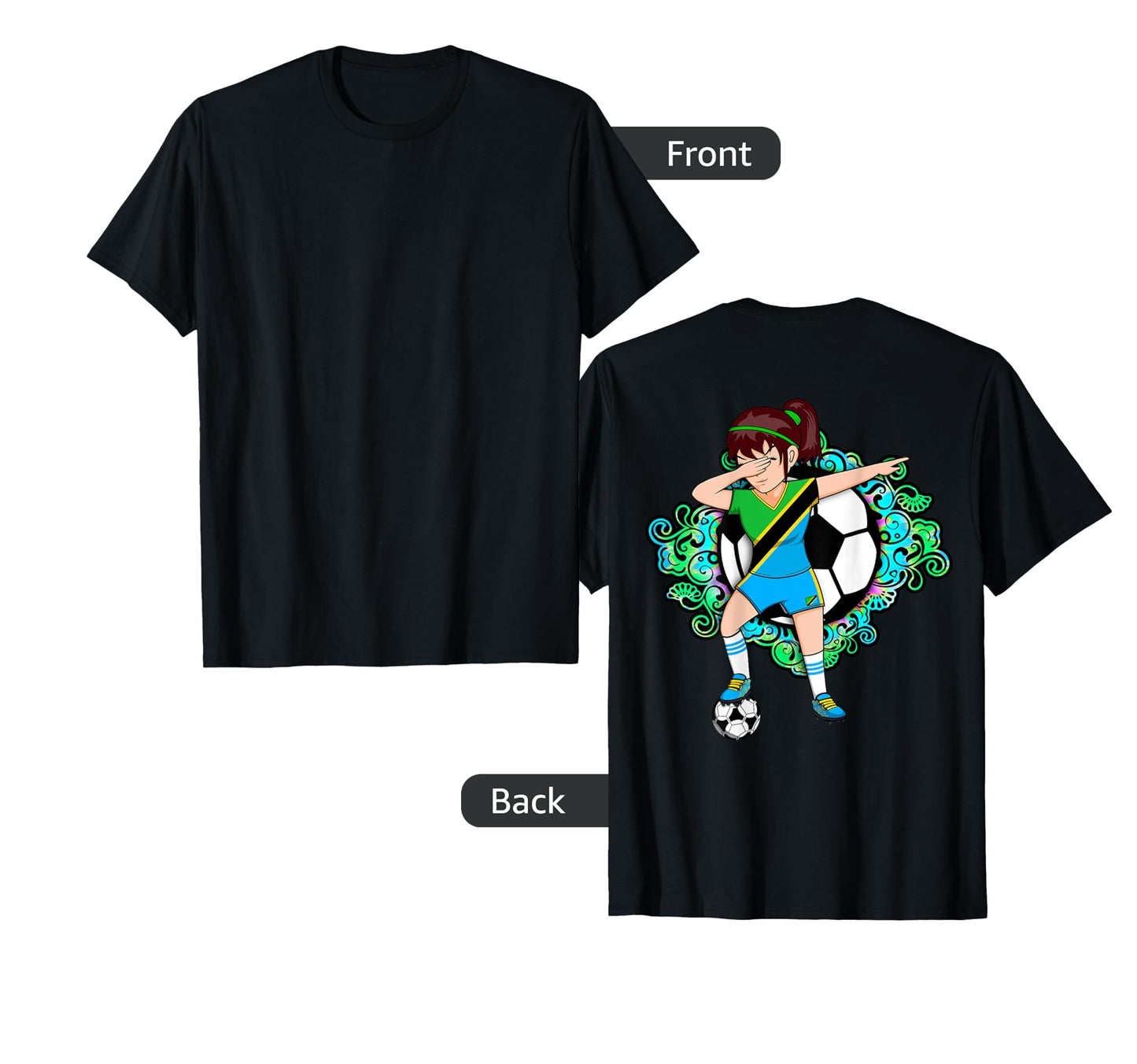 Dabbing Soccer Tanzania Jersey T-Shirt - Casual Everyday Wear Unisex - T-Shirt, Sweatshirt, Hoodie