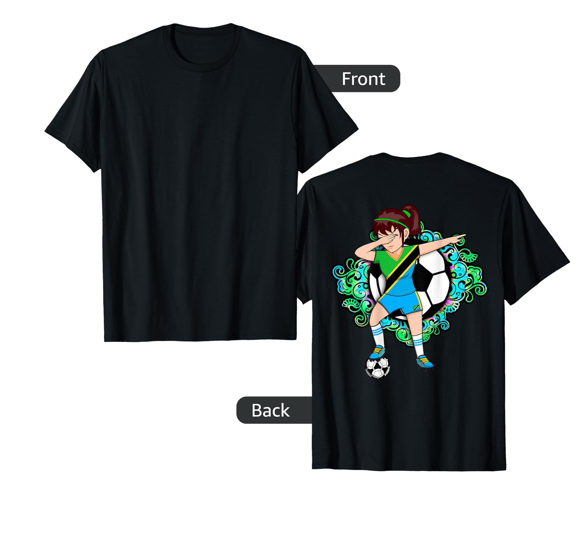 Dabbing Soccer Tanzania Jersey T-Shirt - Casual Everyday Wear Unisex - T-Shirt, Sweatshirt, Hoodie