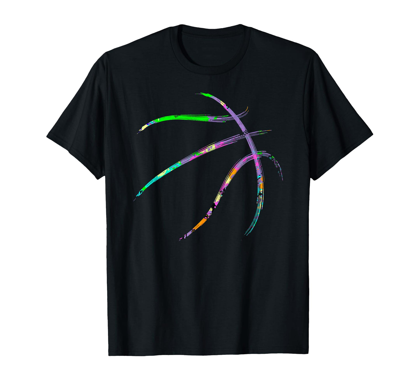 Colorful Basketball Ball Basketball Player T-Shirt - Trendy Graphic Unisex - T-Shirt, Sweatshirt, Hoodie