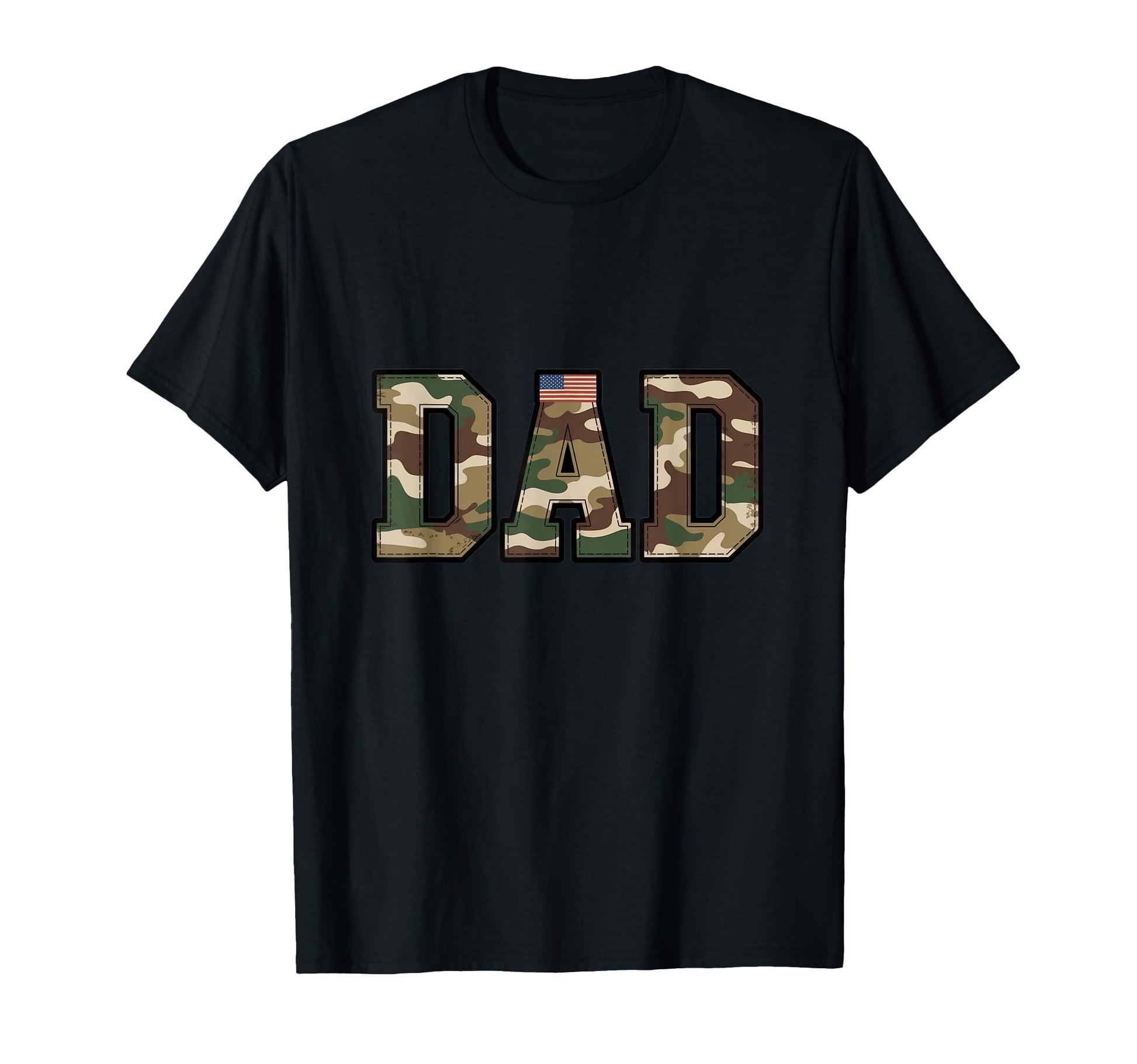Camo Dad Military Inspired Fathers Day T-Shirt - Streetwear Style Unisex - T-Shirt, Sweatshirt, Hoodie
