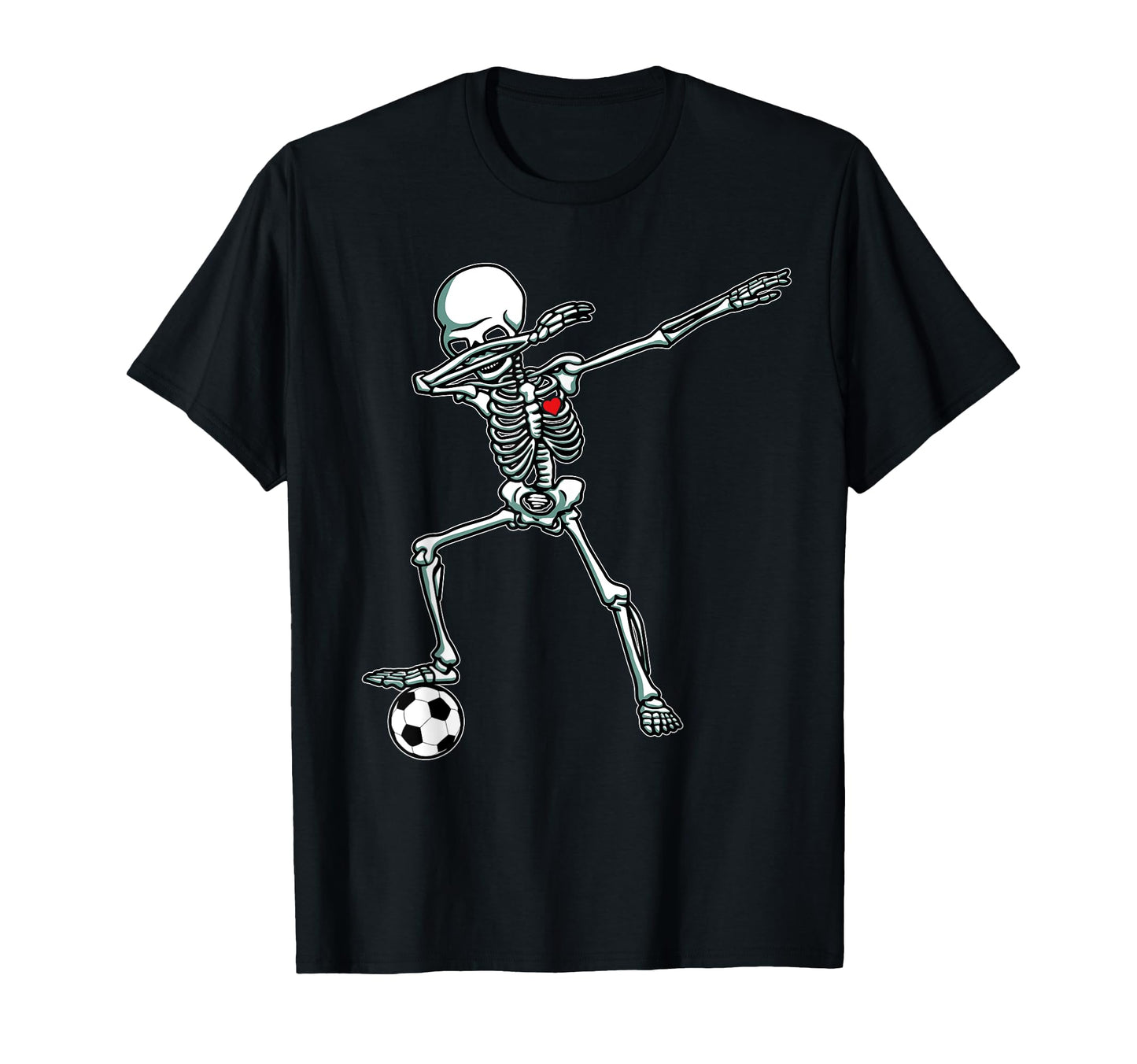 Dabbing Skeleton Soccer Ball Dab Hip T-Shirt - Trendy Graphic for Adults - T-Shirt, Sweatshirt, Hoodie