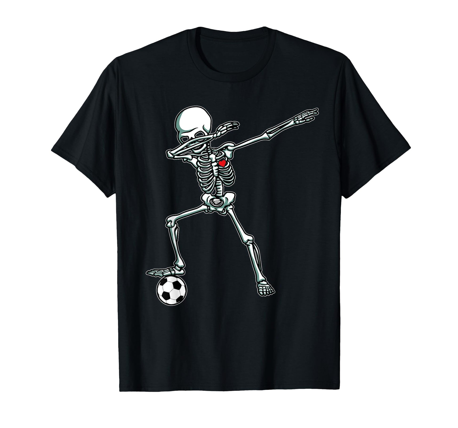 Dabbing Skeleton Soccer Ball Dab Hip T-Shirt - Trendy Graphic for Adults - T-Shirt, Sweatshirt, Hoodie