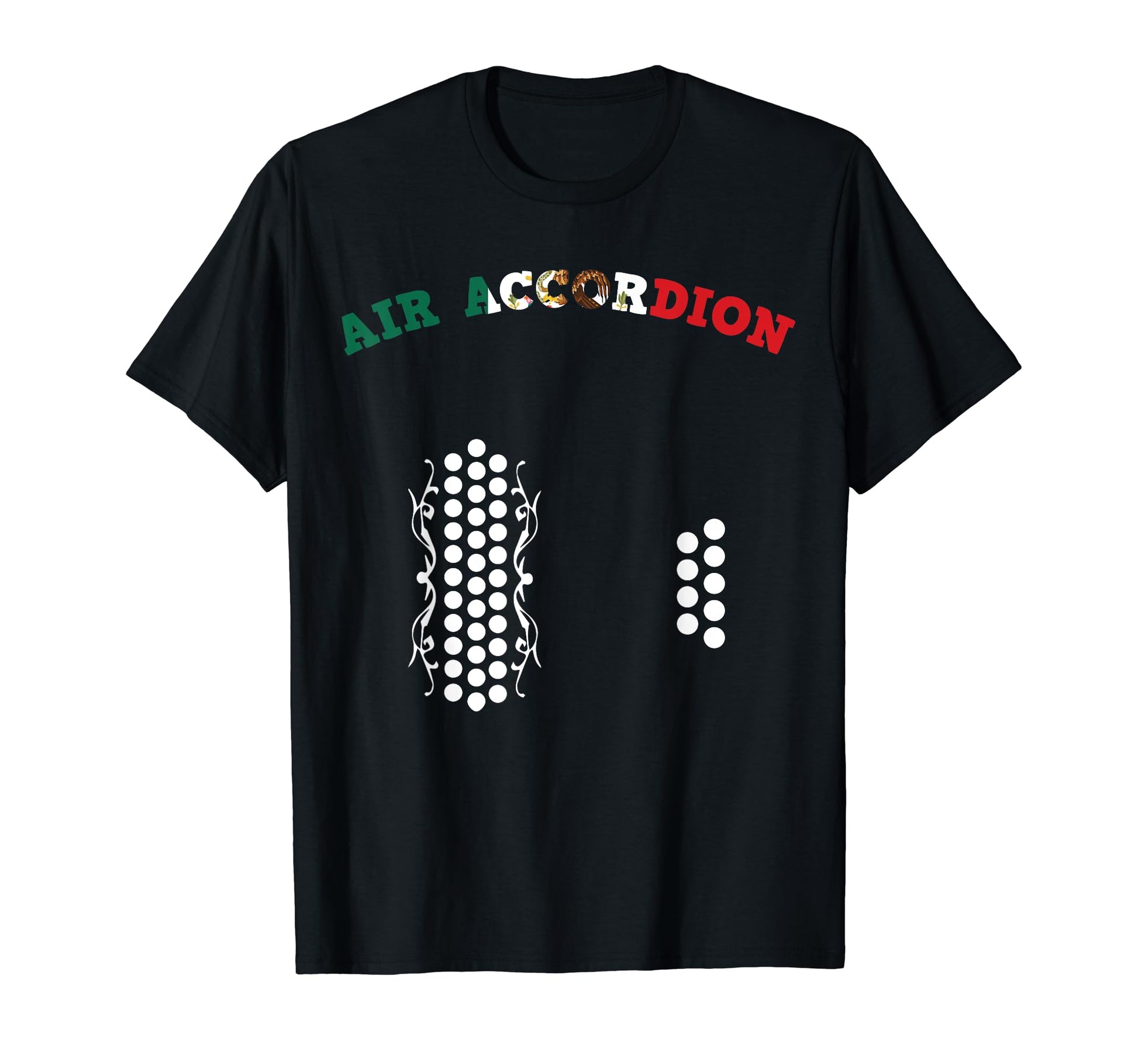 Funny Accordion Mexican Flag T-Shirt - Casual Everyday Wear Men Women - T-Shirt, Sweatshirt, Hoodie